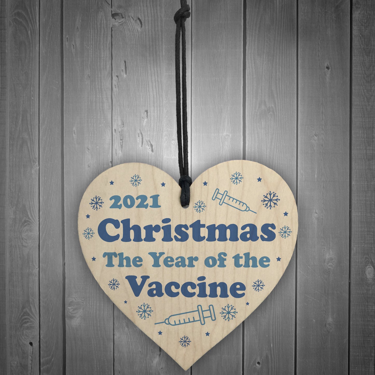 2021 Christmas Bauble Year Of The Vaccine Novelty Xmas Tree