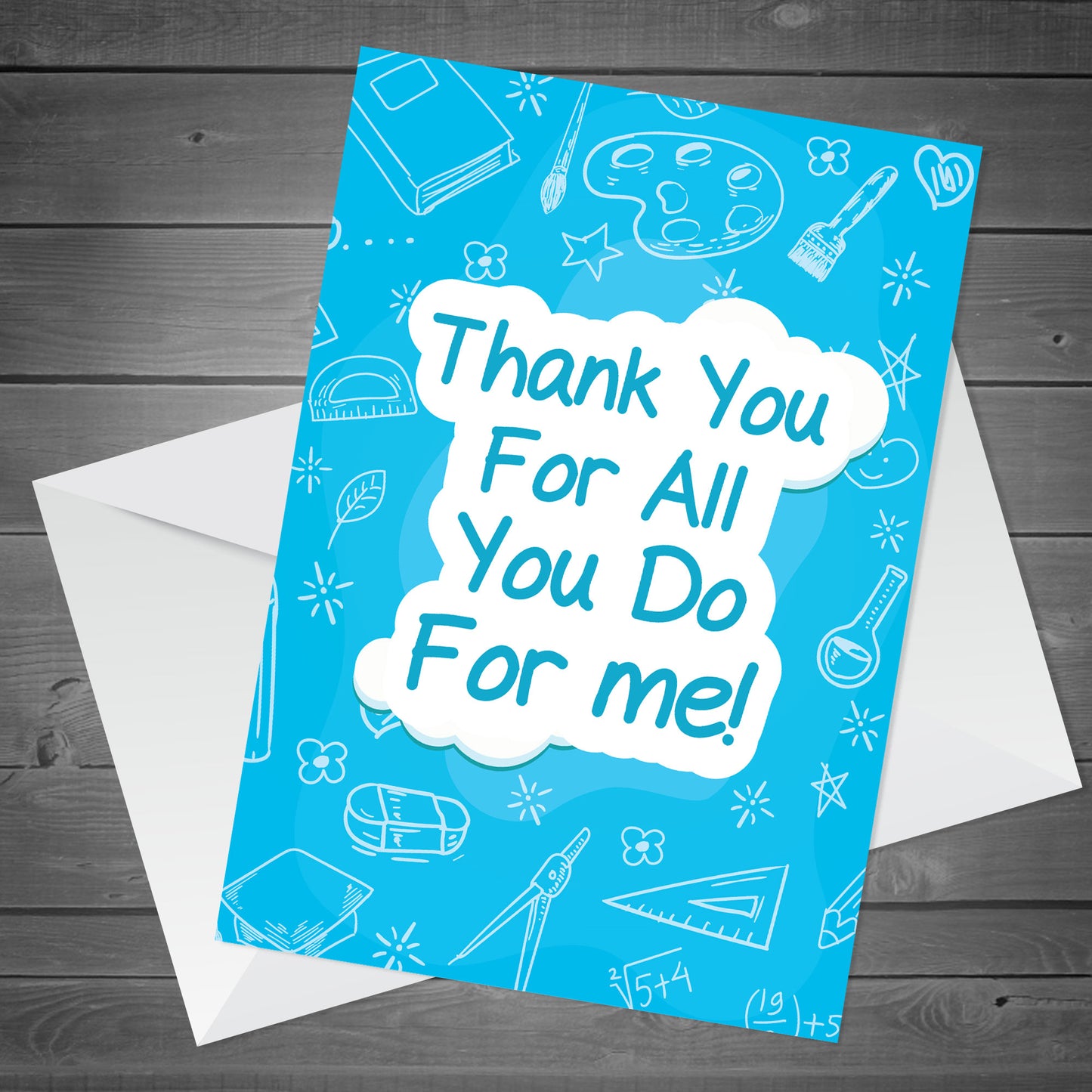 Thank You Teacher Card Teaching Assistant Nursery Teacher