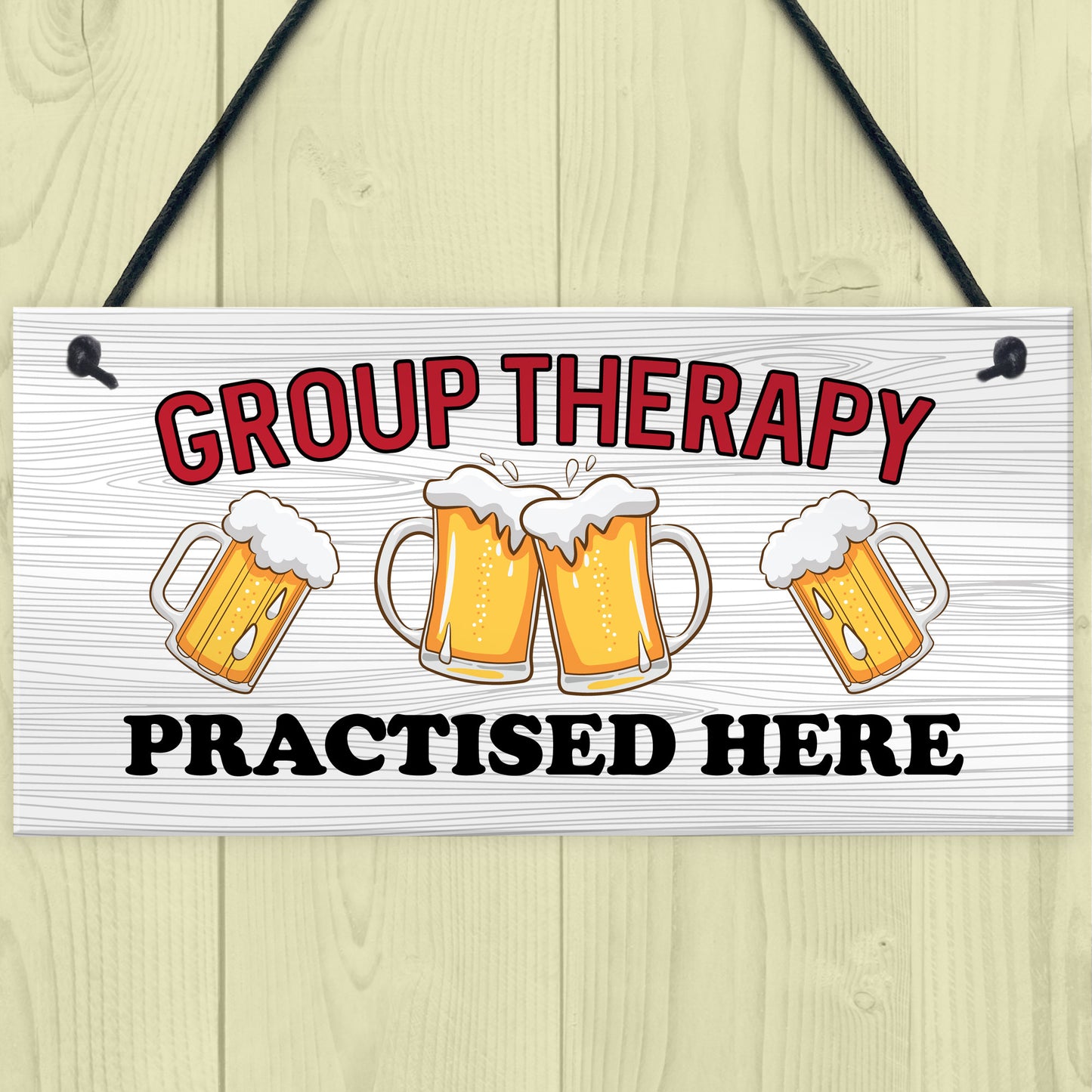 Funny GROUP THERAPY Sign Bar Signs And Plaques Home Decor