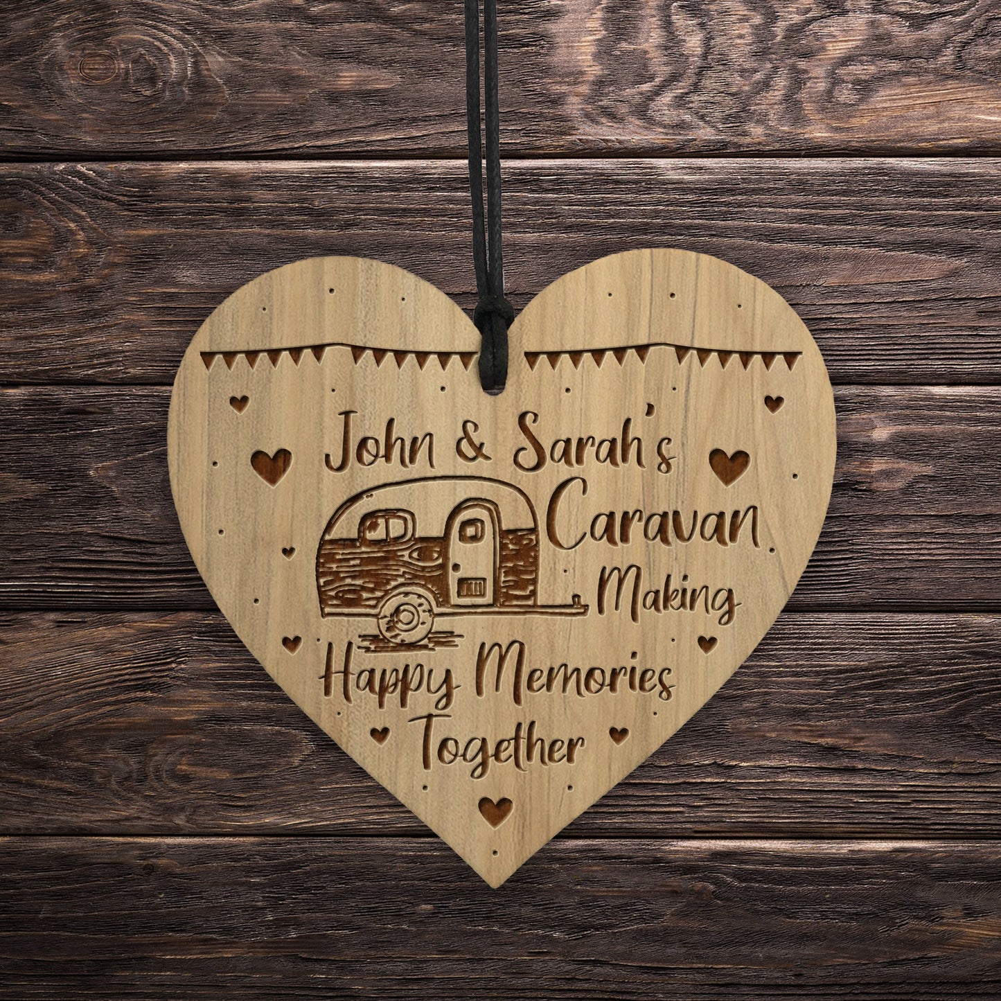 Caravan Hanging Personalised Plaque Caravan Motorhome Decor