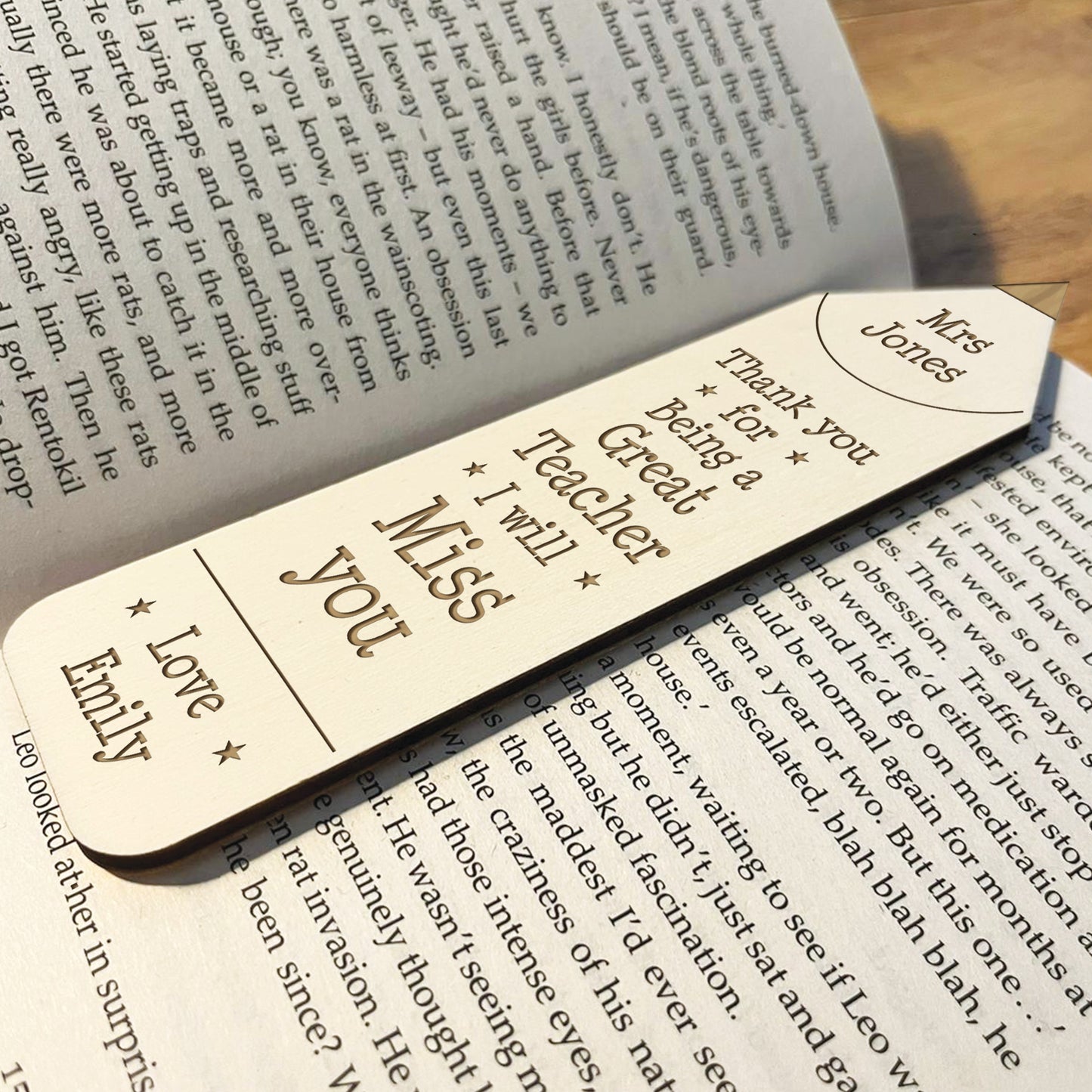 Teacher Leaving Gifts Personalised Bookmark Great Teacher Gifts