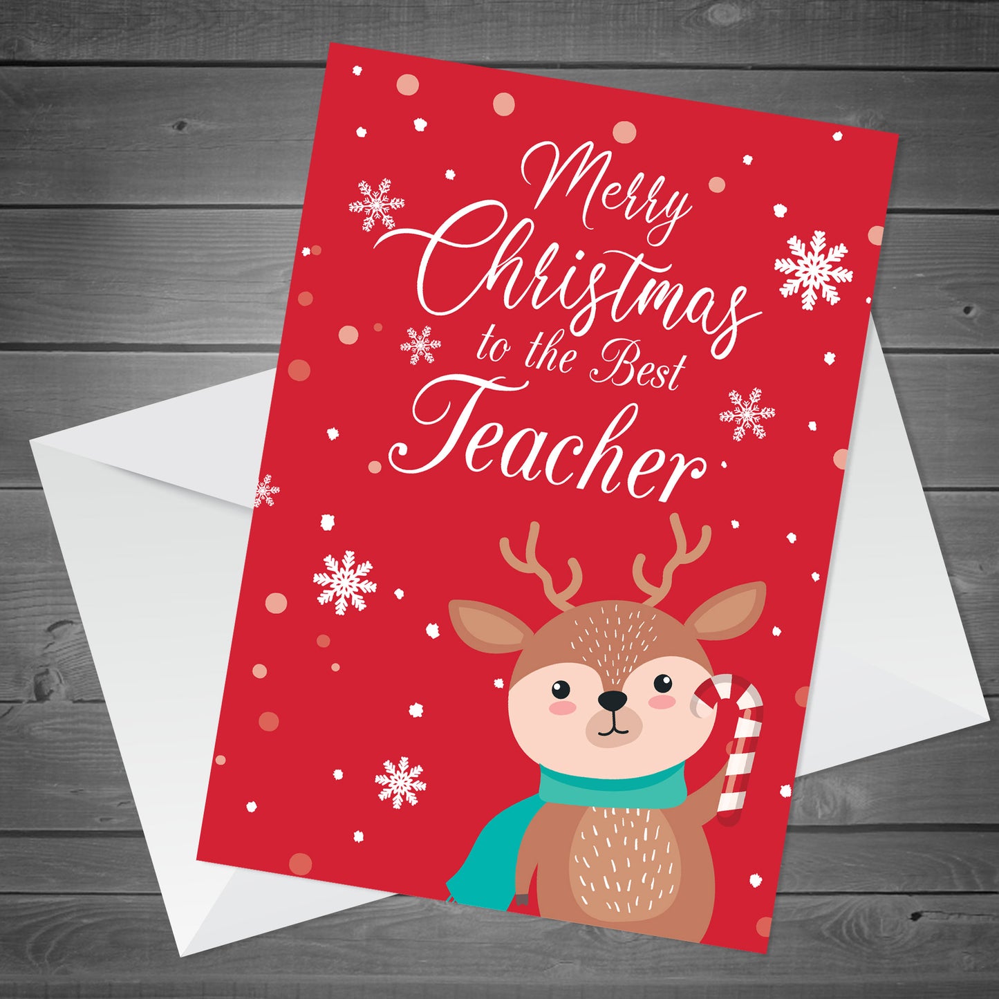 Christmas Card for Best Teachers Thank You Cards For School