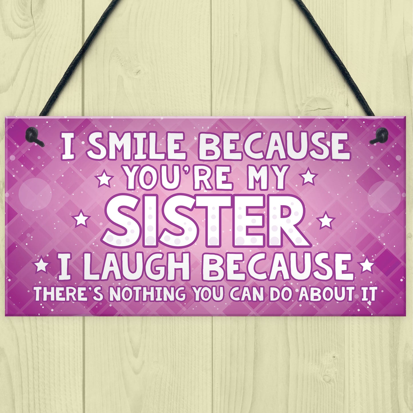 Funny Sister Plaque Gift For Sister Sign Funny Gift For Her