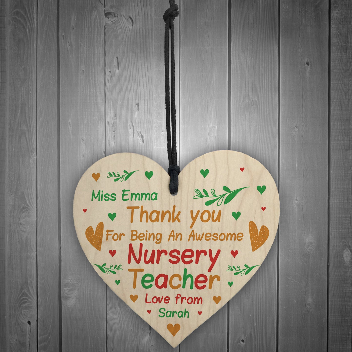 Gift For NURSERY TEACHER Thank You Gift From Student