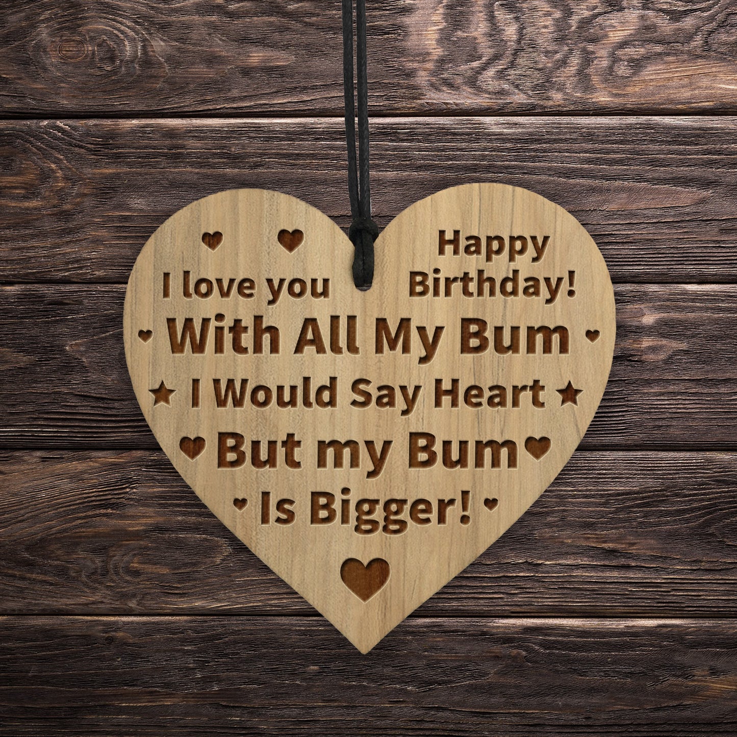 FUNNY Husband Wife Gifts Engraved Heart Birthday Gift For Him