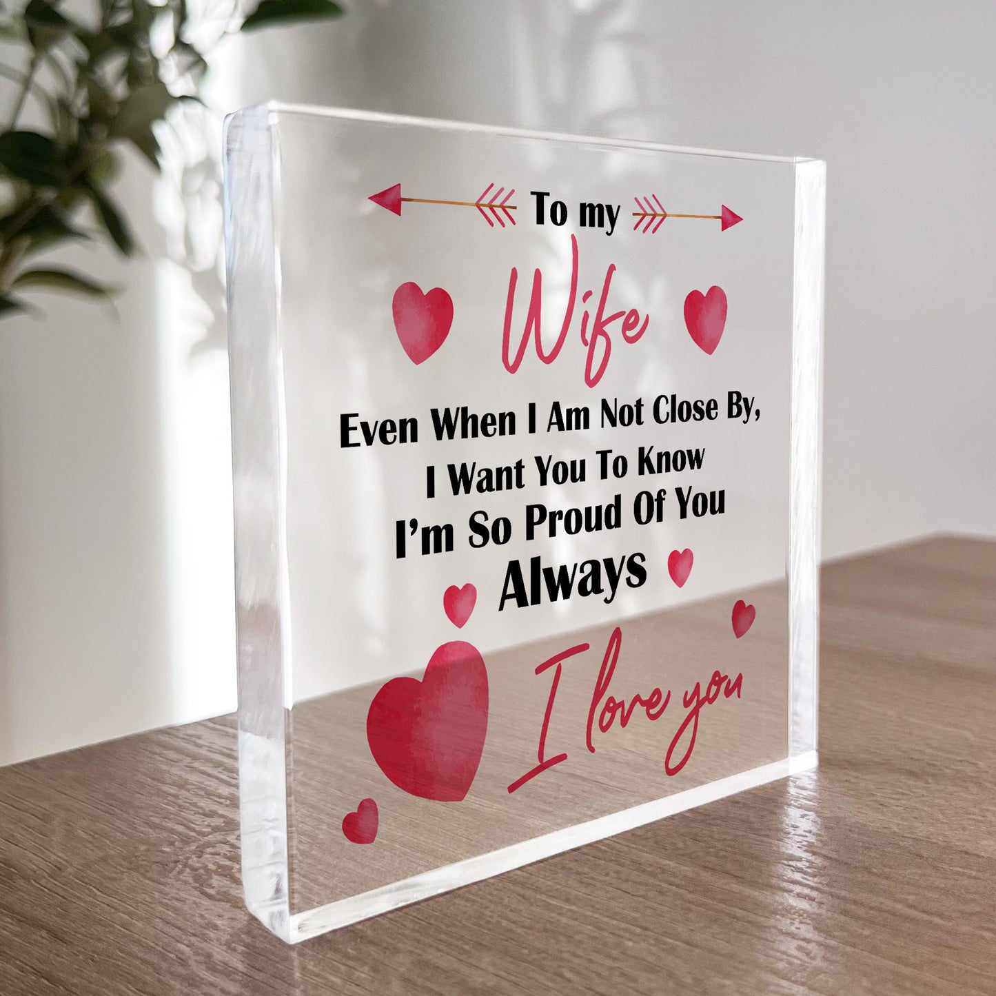 Valentines Gift For Wife Block Birthday Gifts For Her Wife Gifts