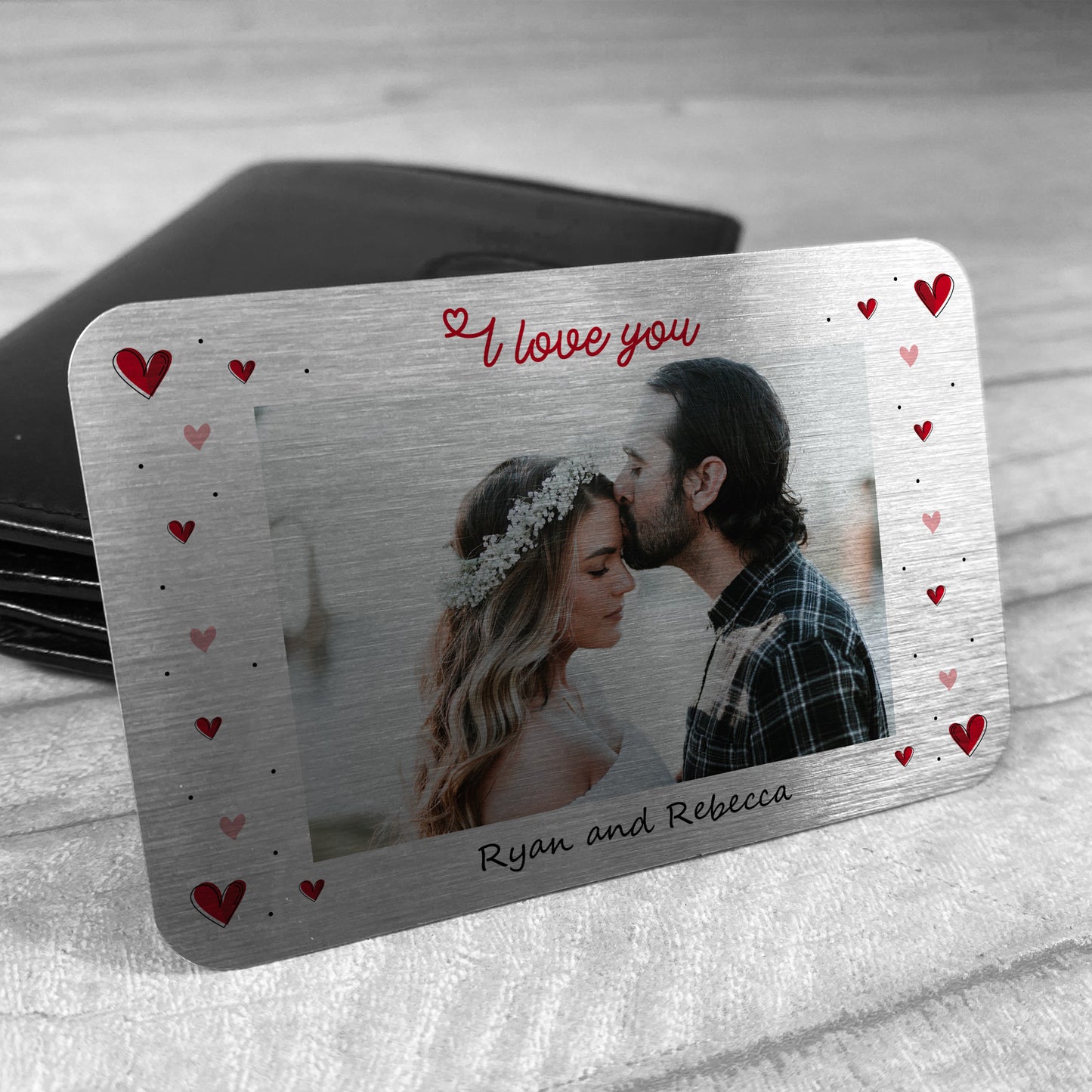 Personalised Love Gift Wallet Insert Valentines Anniversary Gift