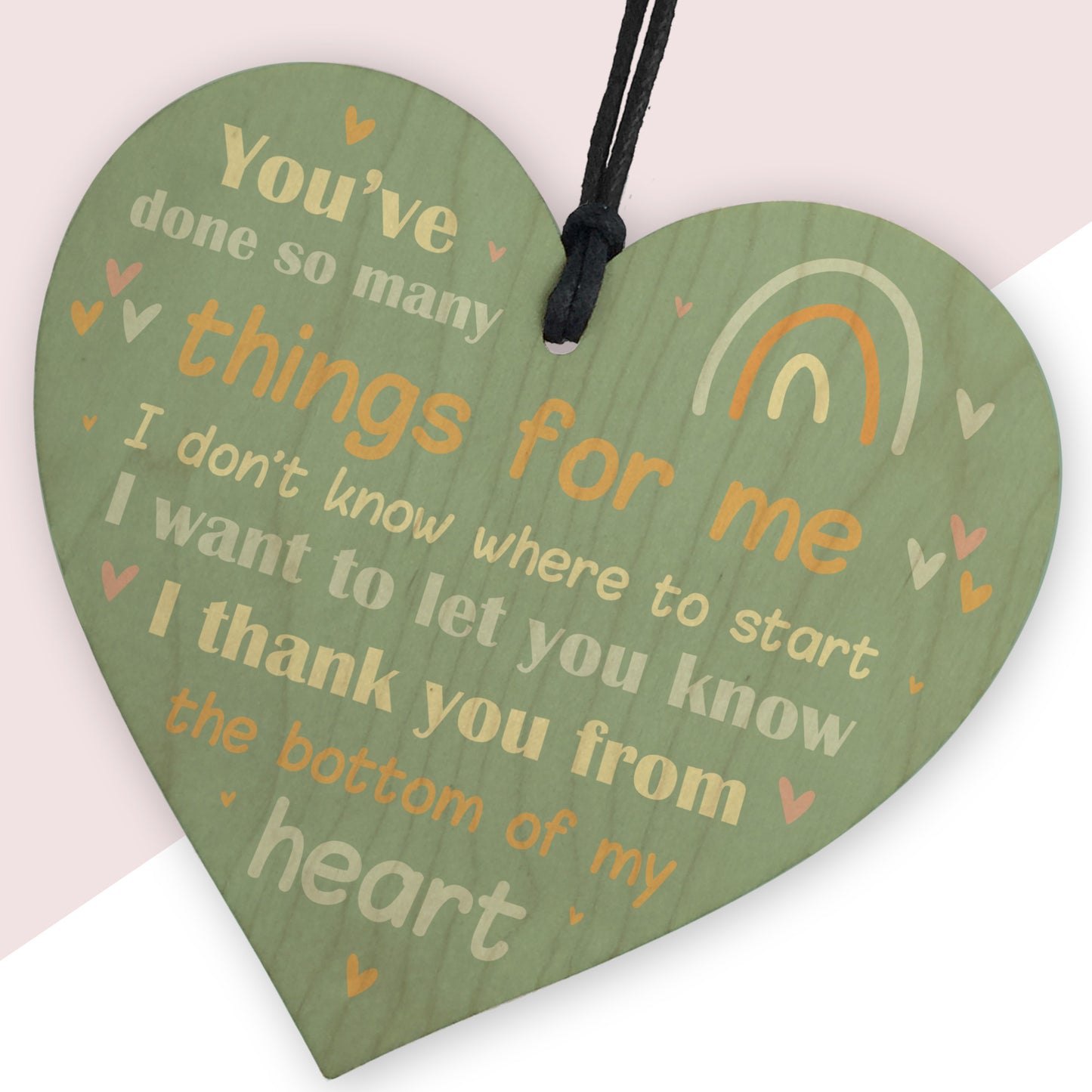 Special Thank You Gift For Friend Heart Sign Teacher Gift Mentor