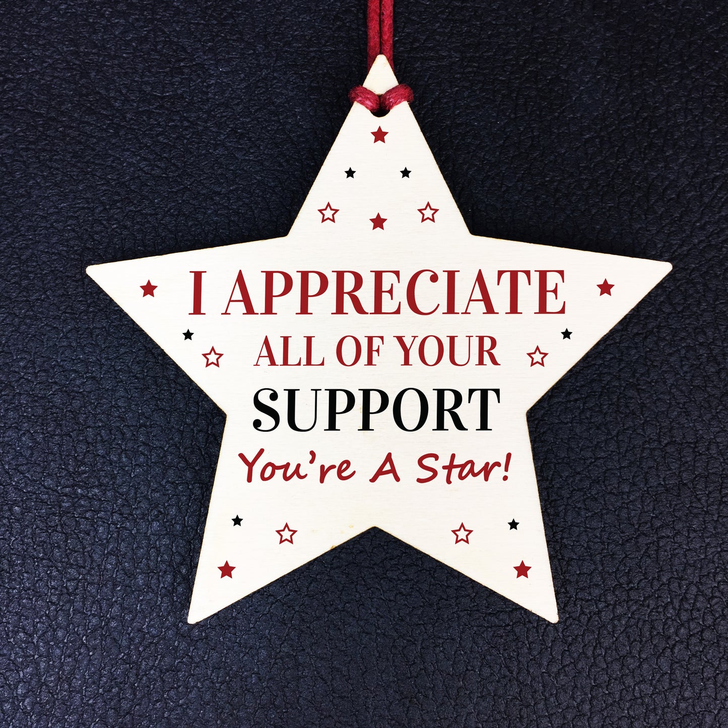 Thank YOU Gift Wooden Hanging Star Teacher Volunteer Friendship