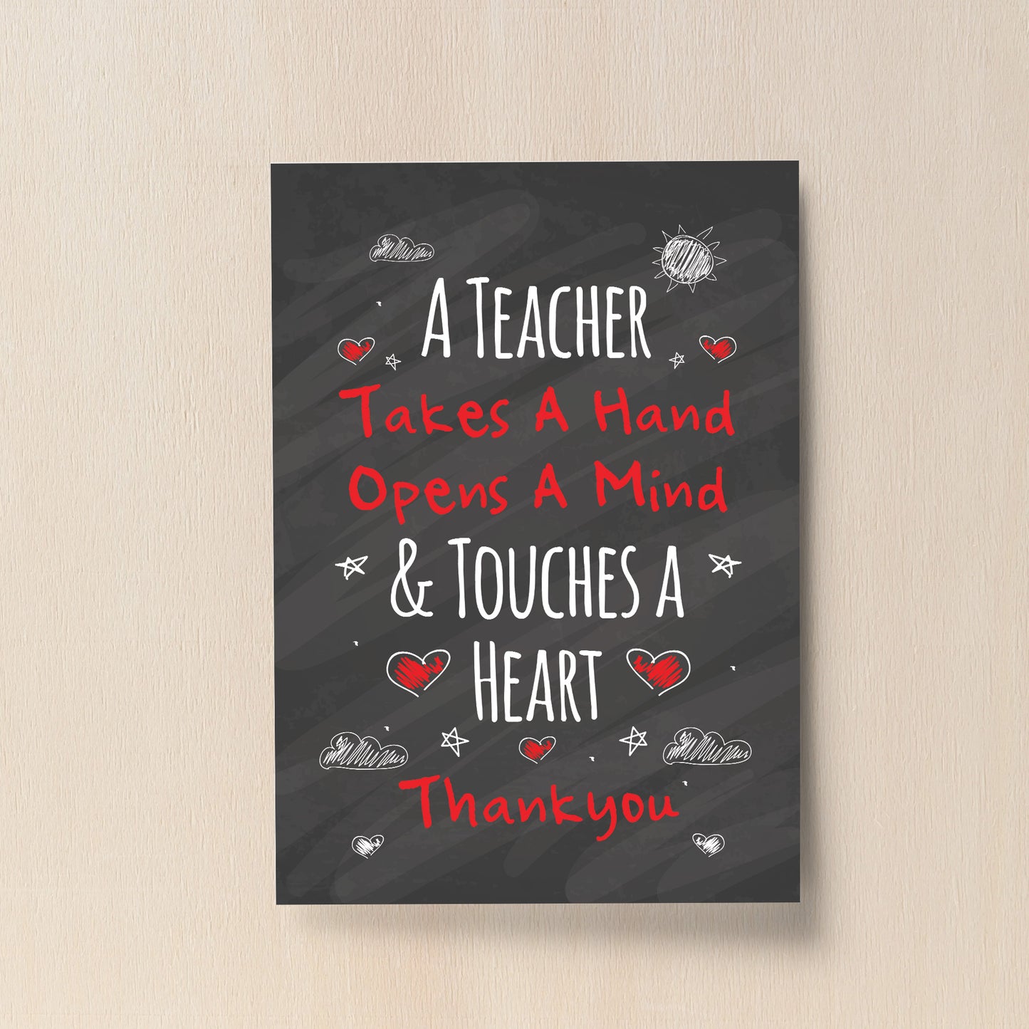 Touch A Heart Teacher Gift Teacher Print Thank You Assistant