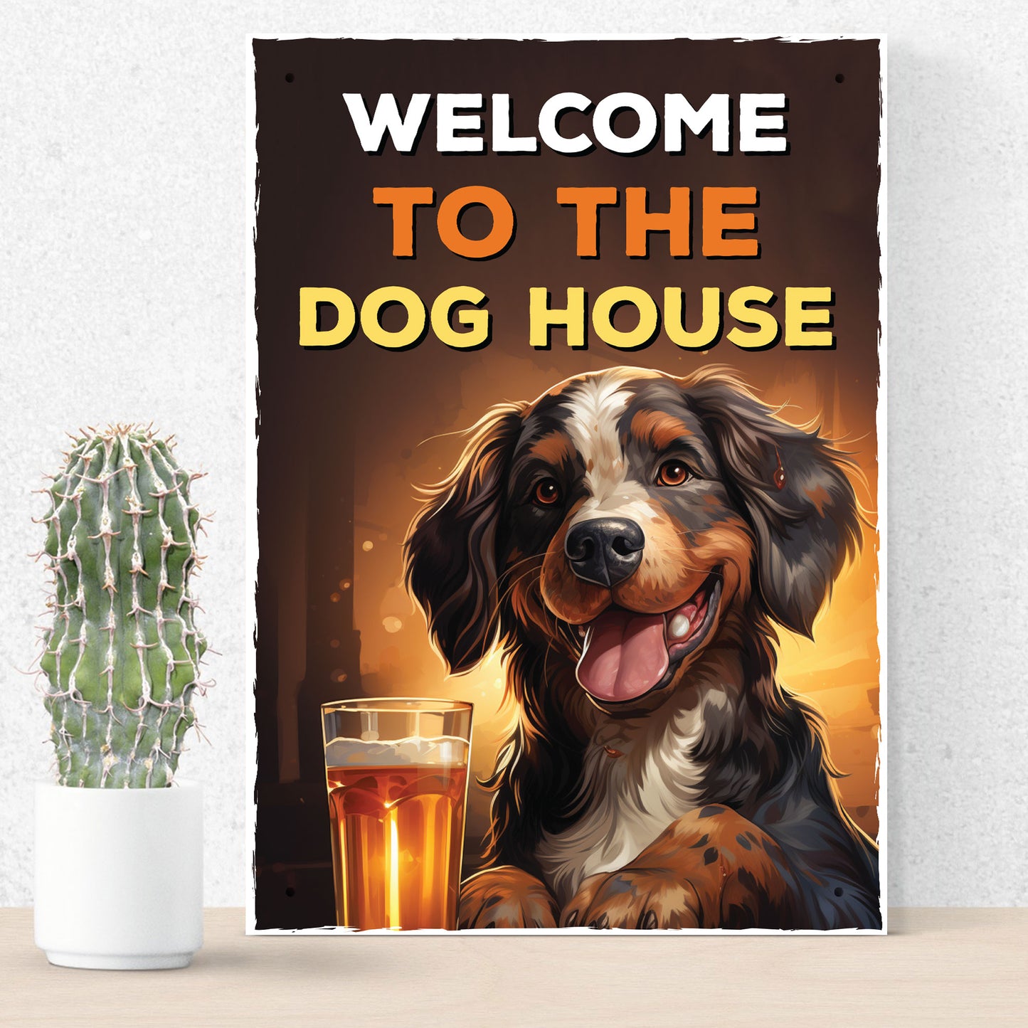 Funny Joke The Dog House Sign For Home Bar Pub Man Cave Hanging