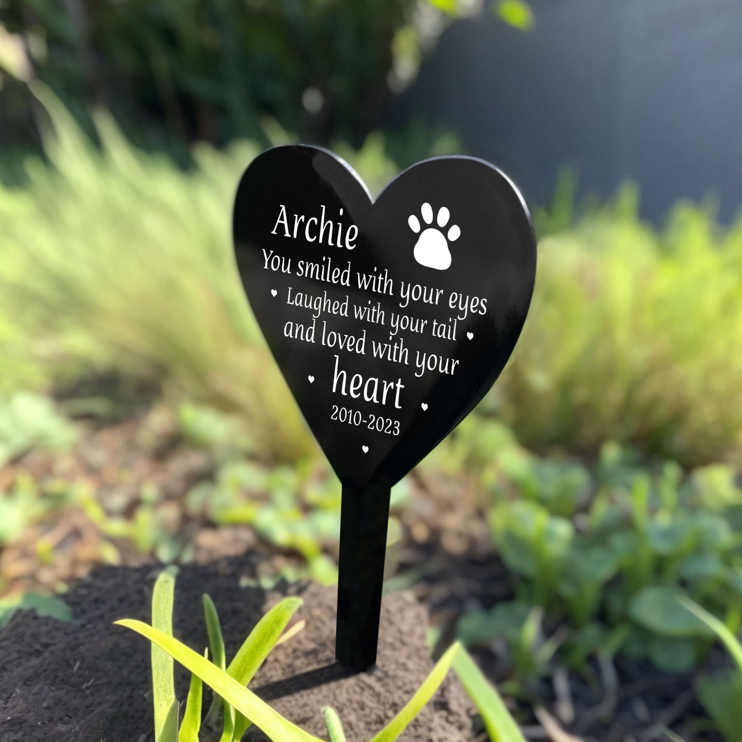 Personalised Pet Memorial Stake Grave Marker Plaque Dog Memorial