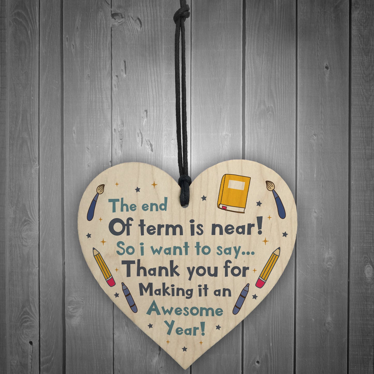 Teacher Gift Poem Hanging Heart Thank You Teacher Assistant Gift