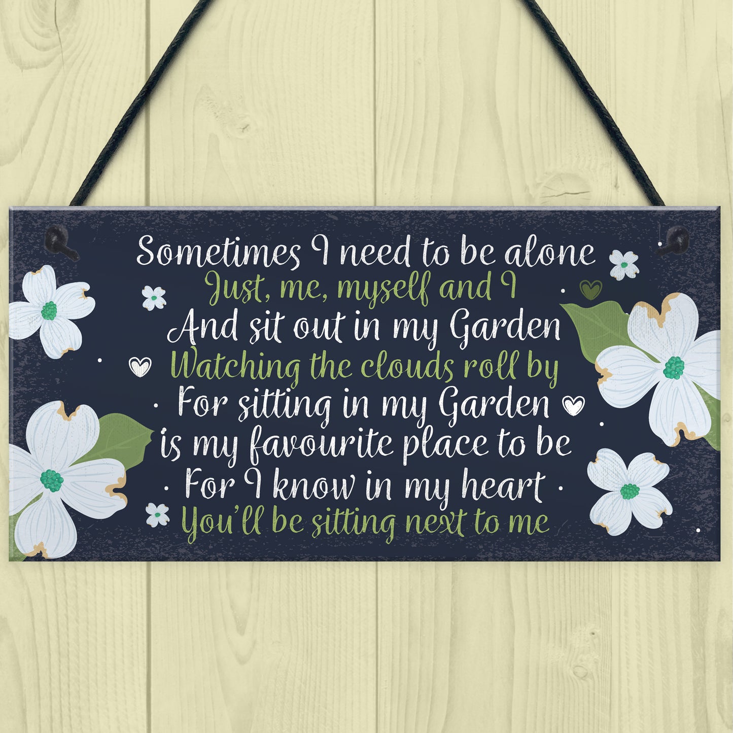 Garden Memorial Hanging Plaque SummerHouse Garden Shed Sign