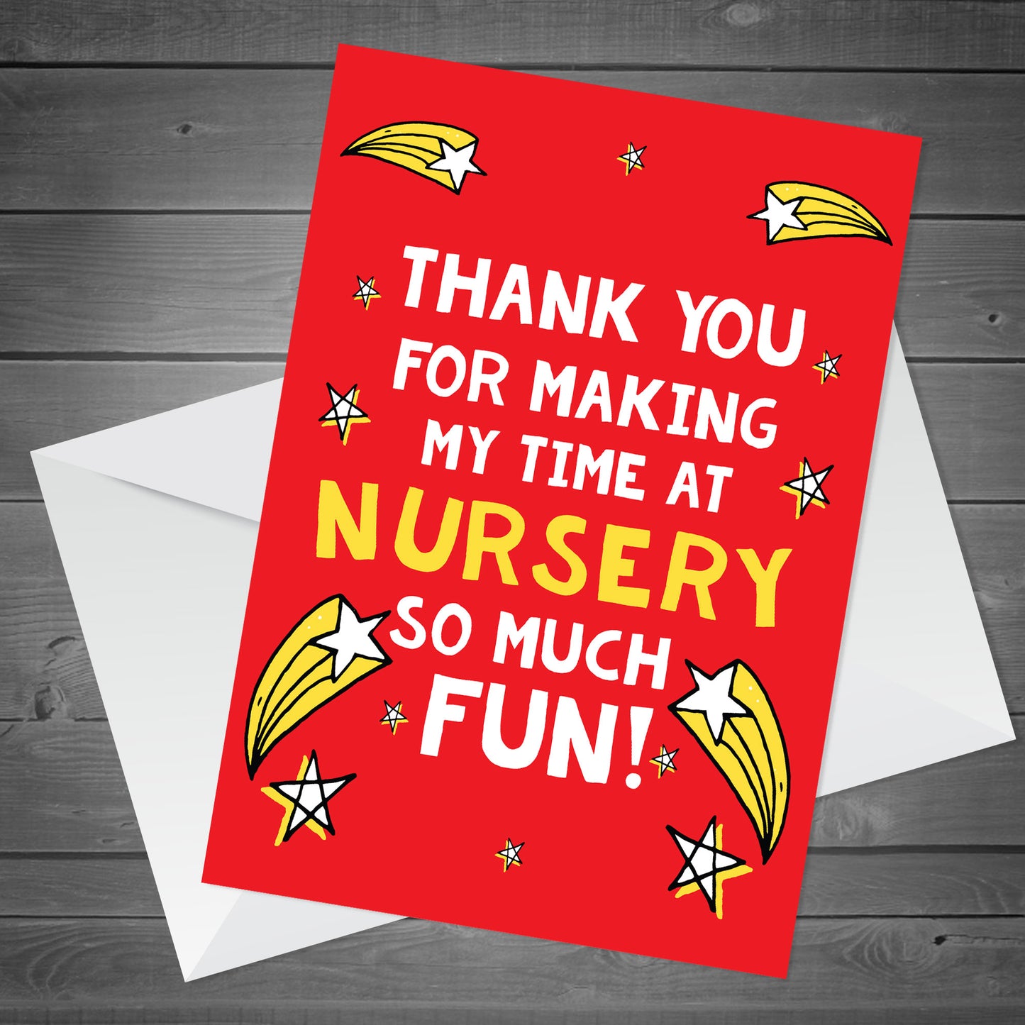 Thank You Teacher Card Nursery Teacher Greetings Card