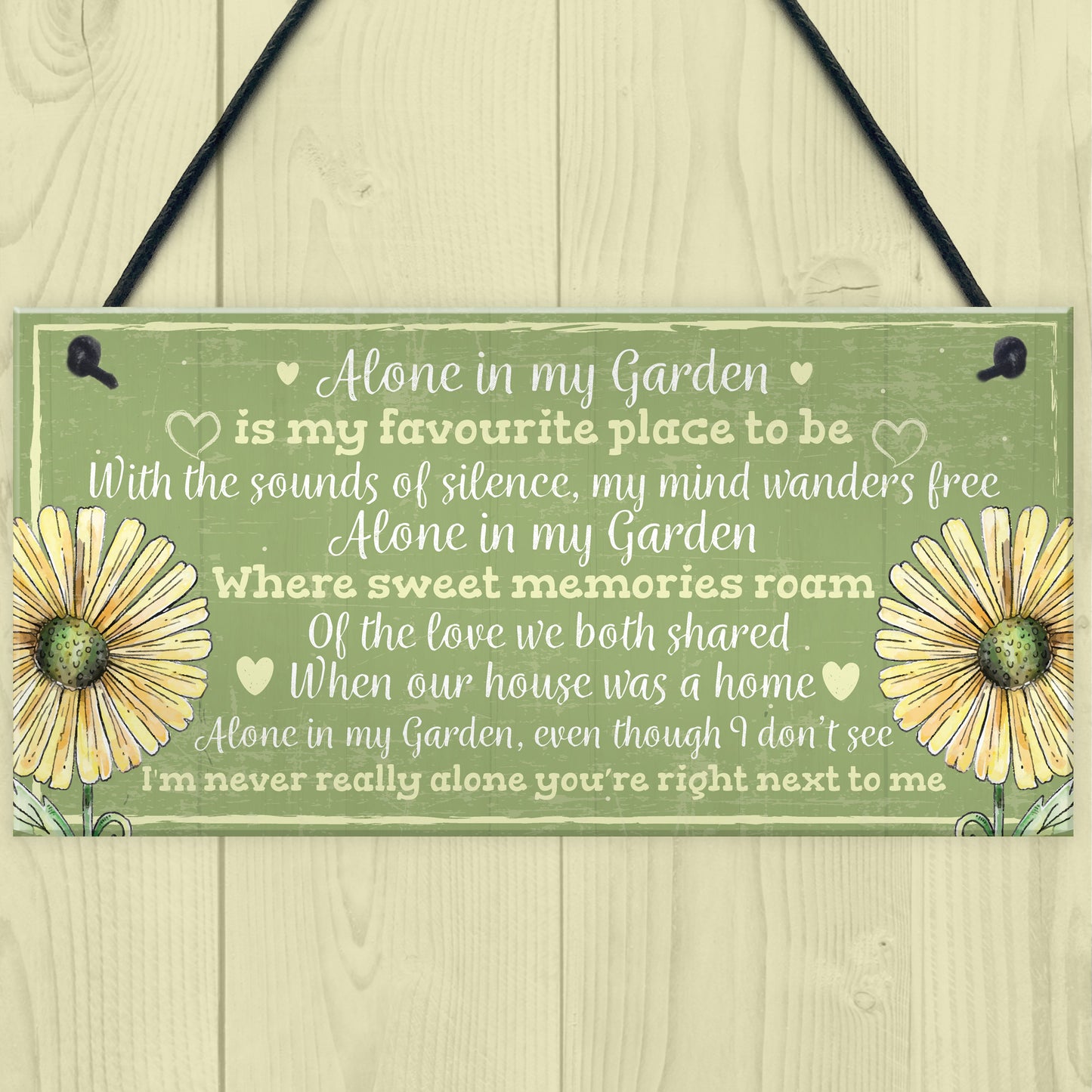 Novelty Hanging Garden Memorial Plaque Present Home Fence Sign