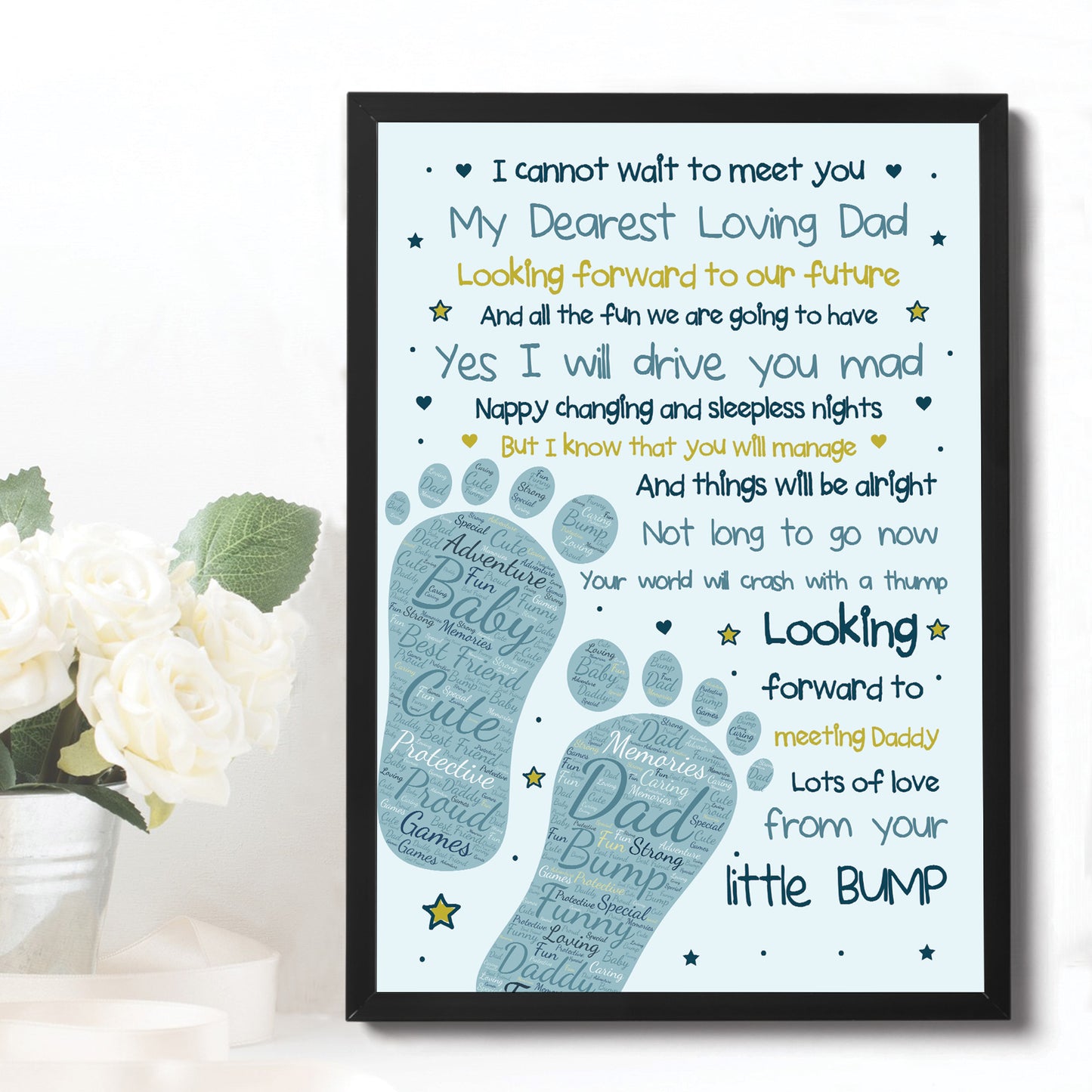 Fathers Day Gifts Daddy To Be Gifts From The Bump Baby Poem Gift