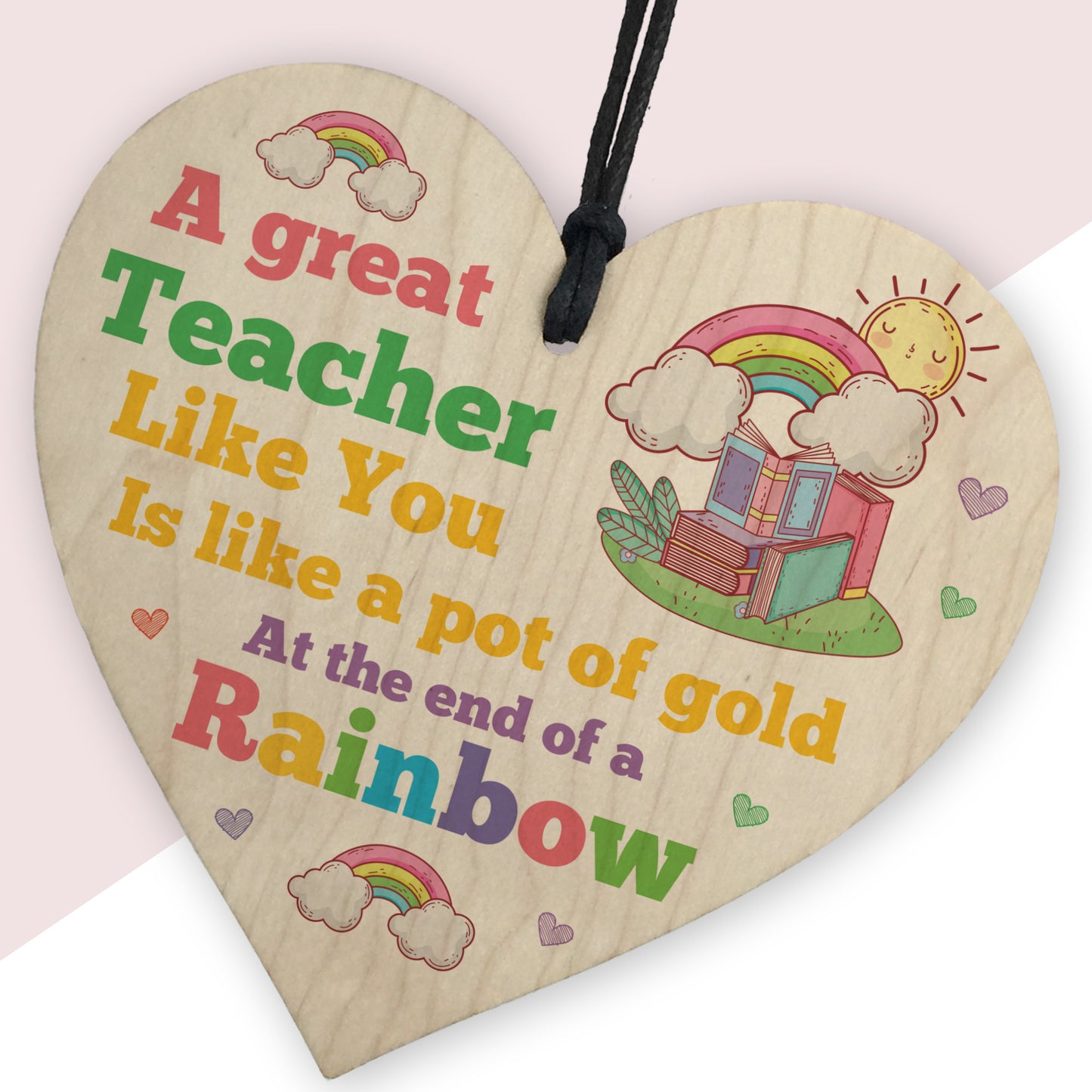 Teacher Appreciation Gifts Wooden Heart Thank You Leaving Gift