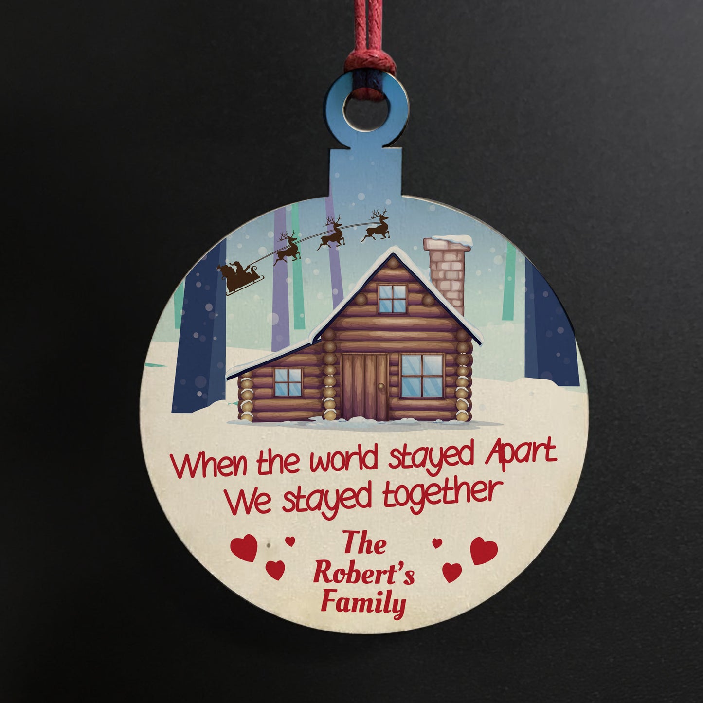 Personalised Hanging Bauble For tree decoration