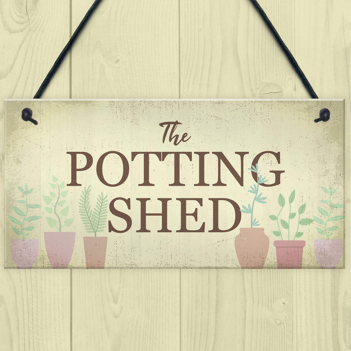 The Potting Shed Plaque Garden Greenhouse Sign Dad Grandad Mum