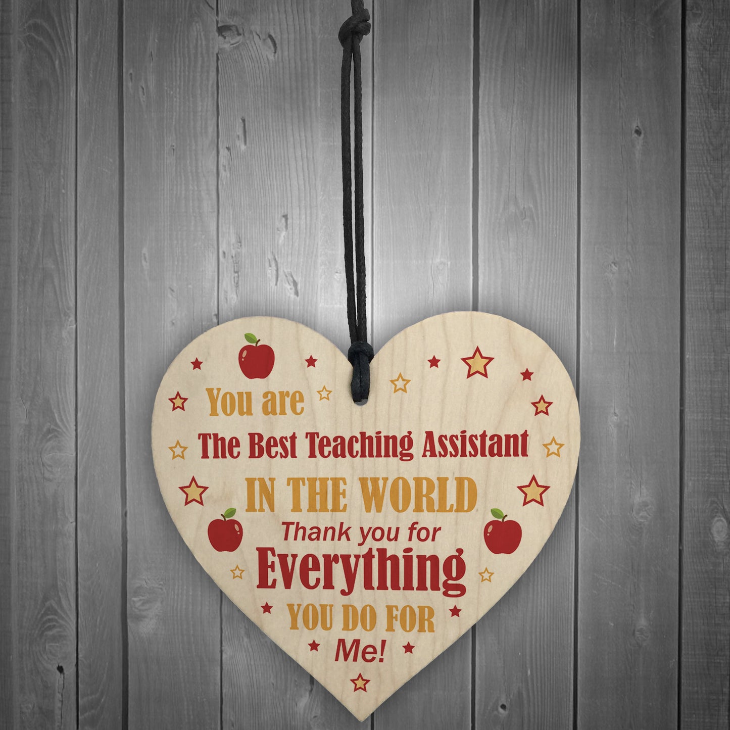 THANK YOU Gift For Teaching Assistant TA Heart Nursery Teacher