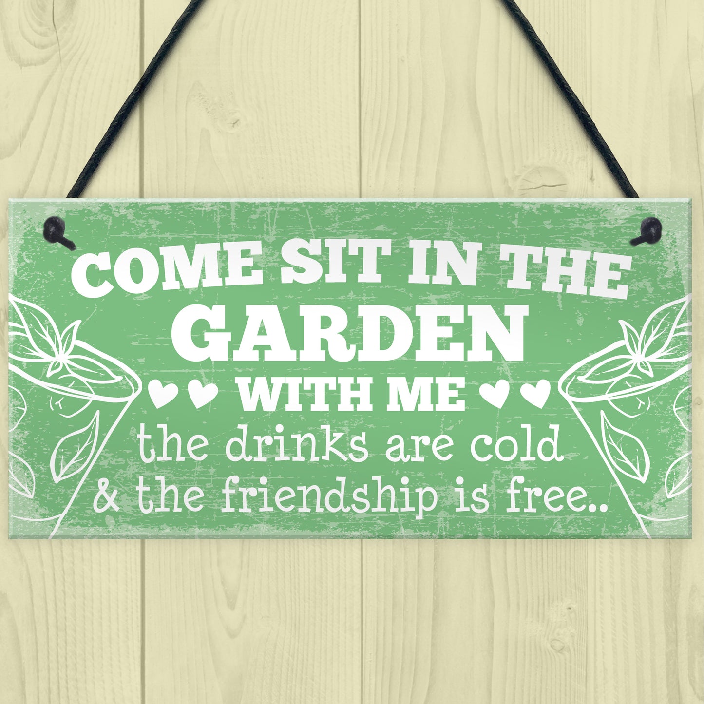 Come Sit Shabby Chic Wall Signs Garden Sign Shed Plaques Gift