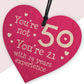 Perfect 50th Birthday Gift for Mum Nan Sister Heart Funny