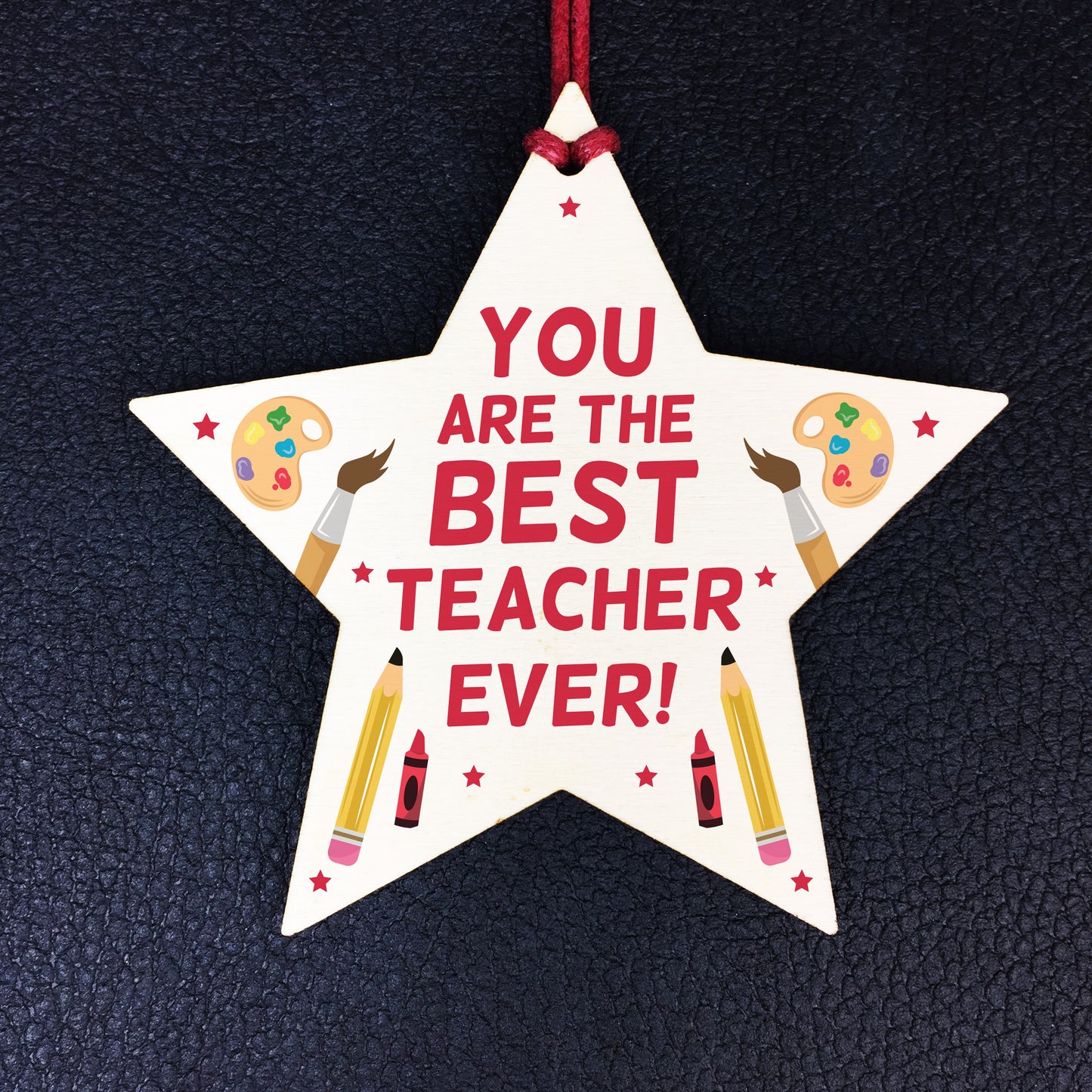 Teacher Gift Wooden Hanging Star Special Thank You Gift