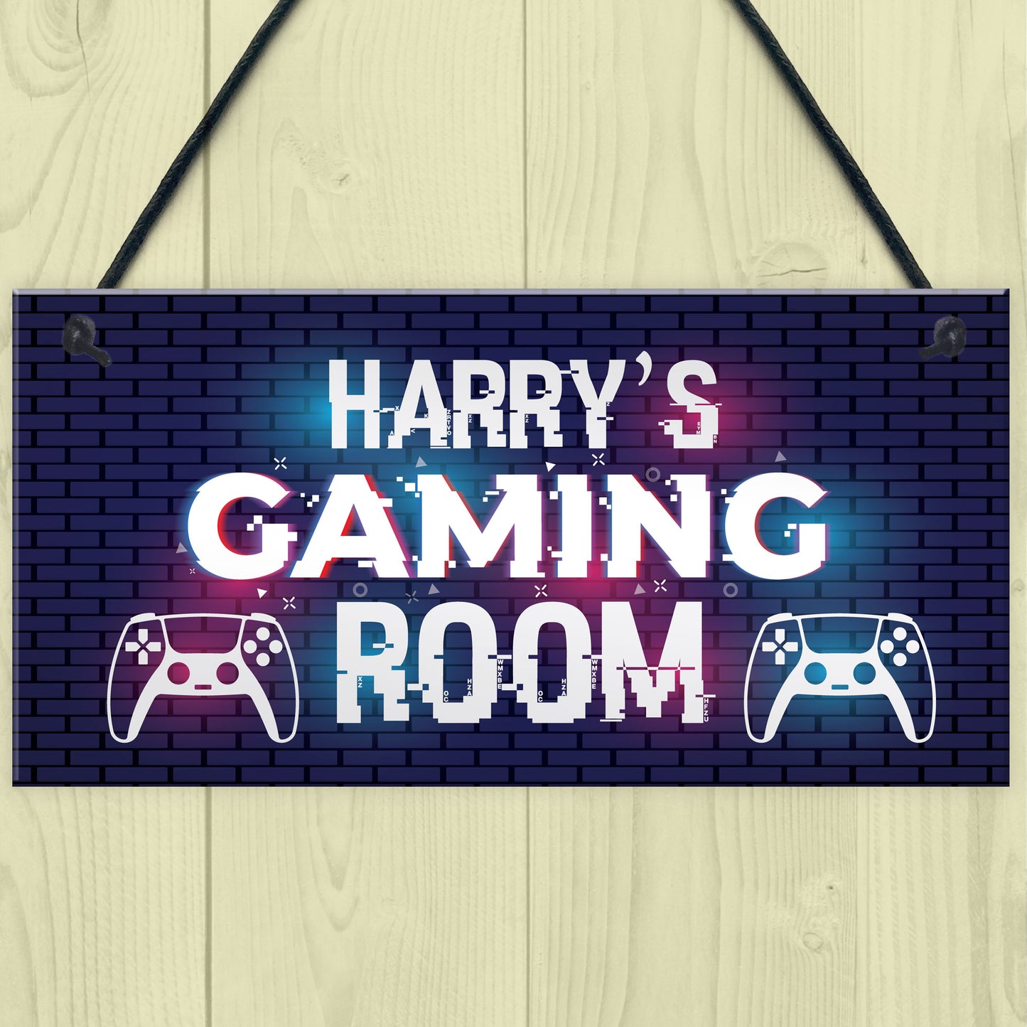 Personalised Gaming Sign For Boys Bedroom Gaming Bedroom