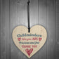 Childminder Gift Thank You Teacher Nursery Wooden Heart Plaque