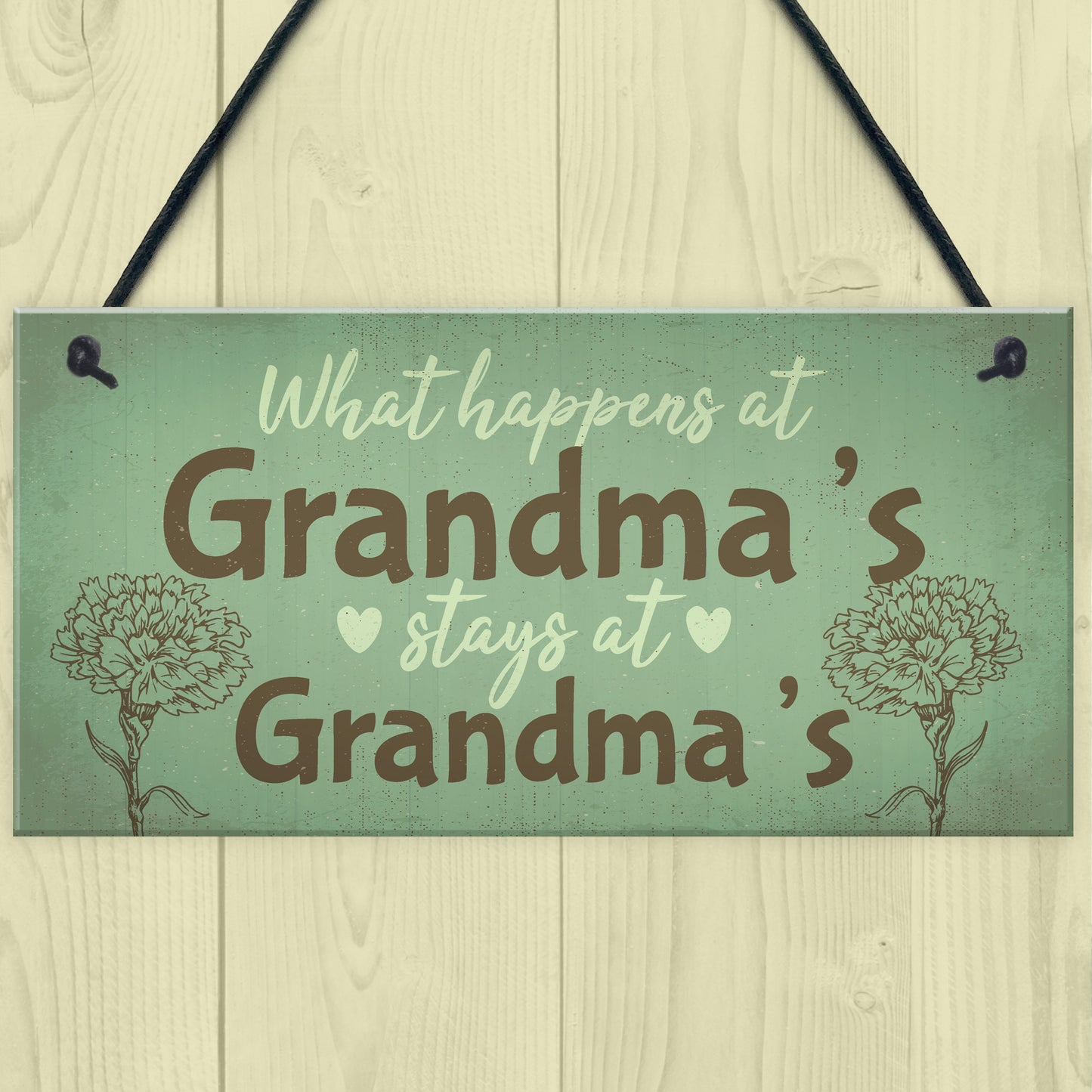 Grandma Gifts For Nan Nanny Hanging Garden Sign Kitchen Plaque