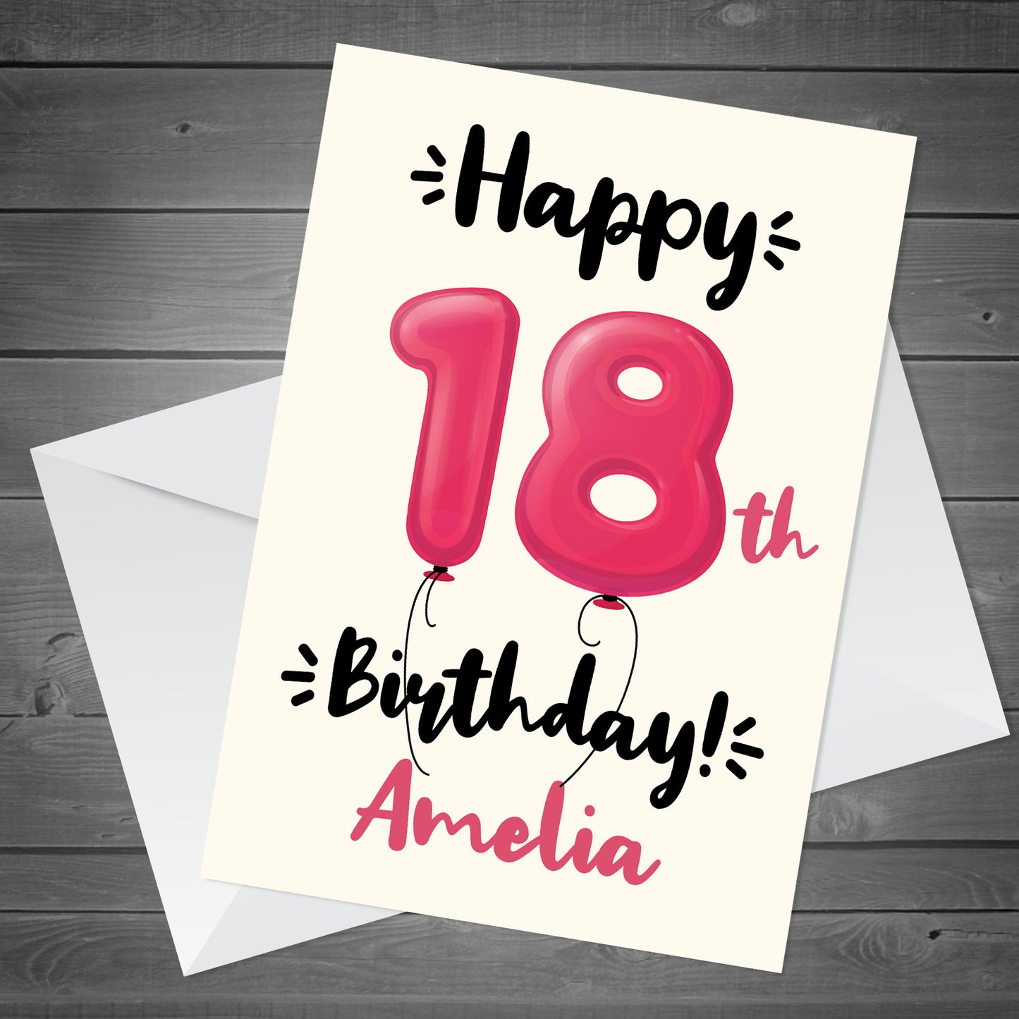 Happy 18th Birthday Card Personalised Card For Sister Daughter
