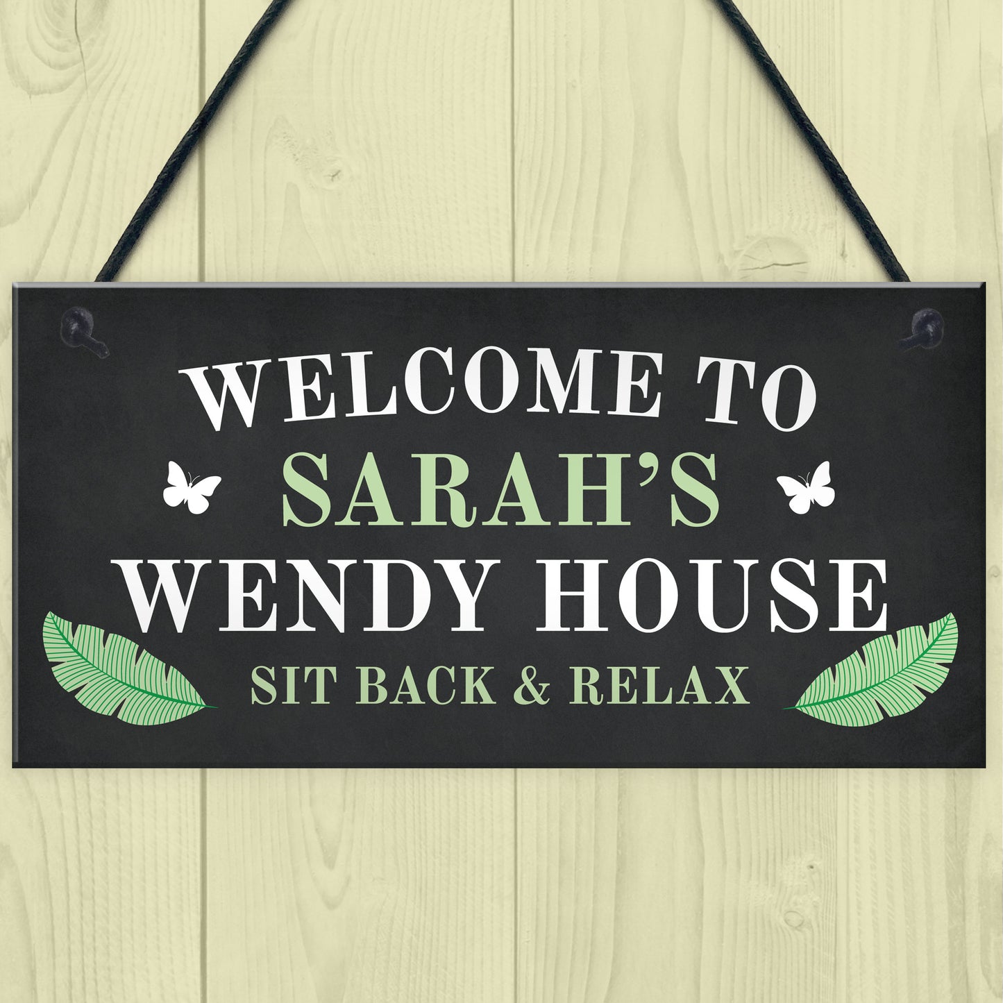 Personalised Wendy House Welcome Sign Summer House Garden