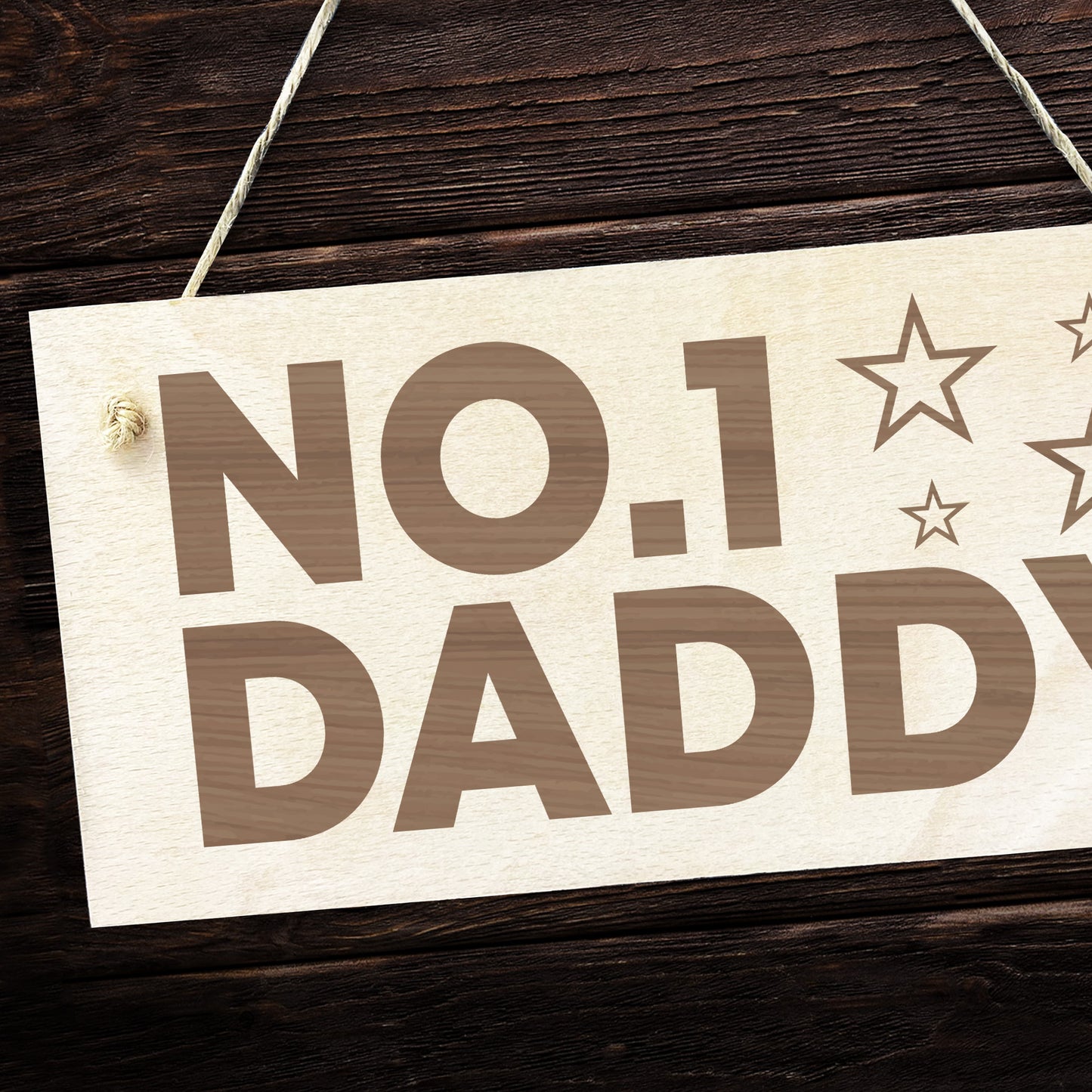 Fathers Day Gift For Daddy Wood Hanging Sign Daddy Birthday Gift