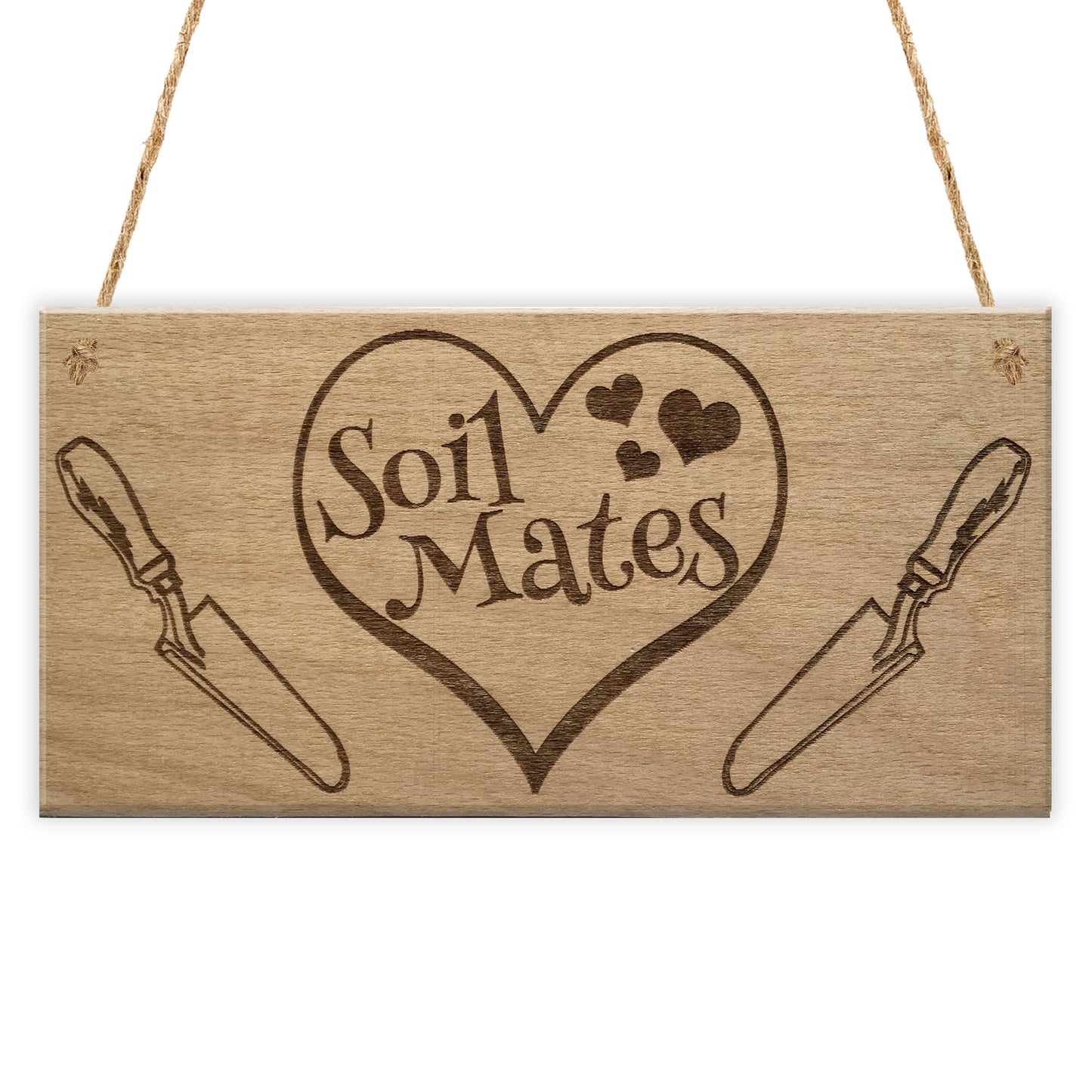 Soil Mates Gardening Soul Mate Relationship Gift Hanging Plaque