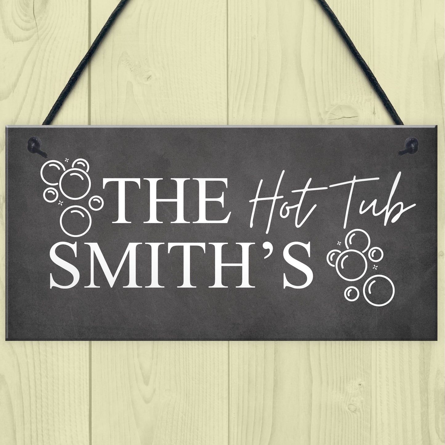 Hot Tub Sign Personalised Hot Tub Accessories Garden Wall Sign