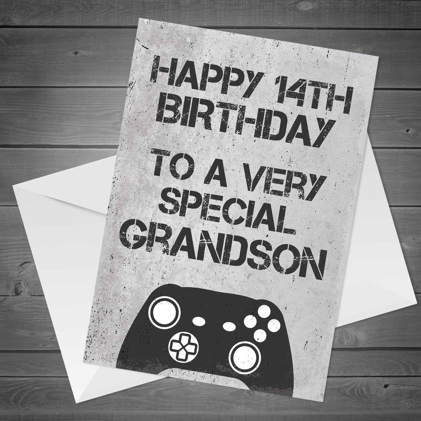 Personalised Birthday Card For Grandson Gamer Birthday Card