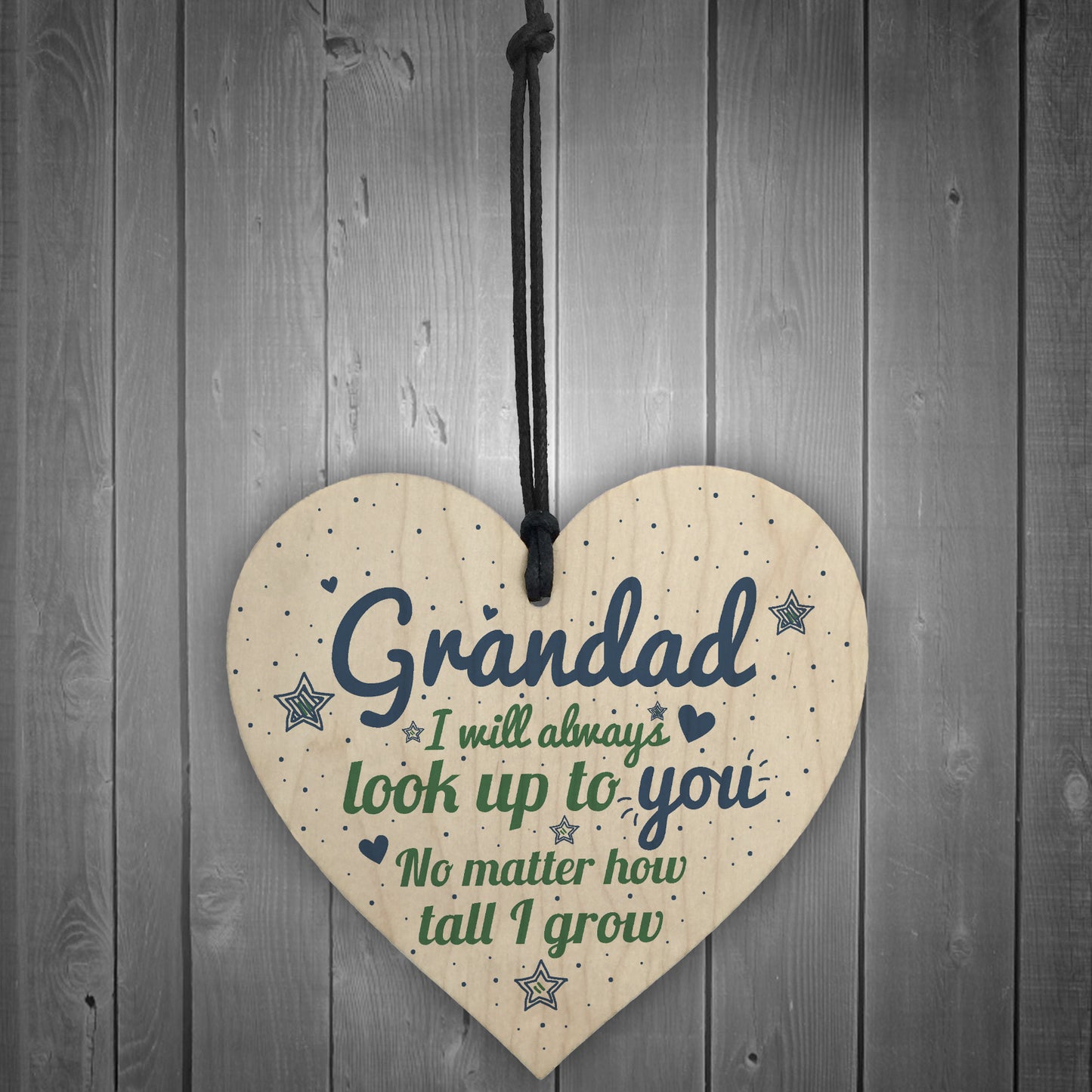 Gifts For Dad Grandad Grandpa Wooden Heart Birthday Men Gifts