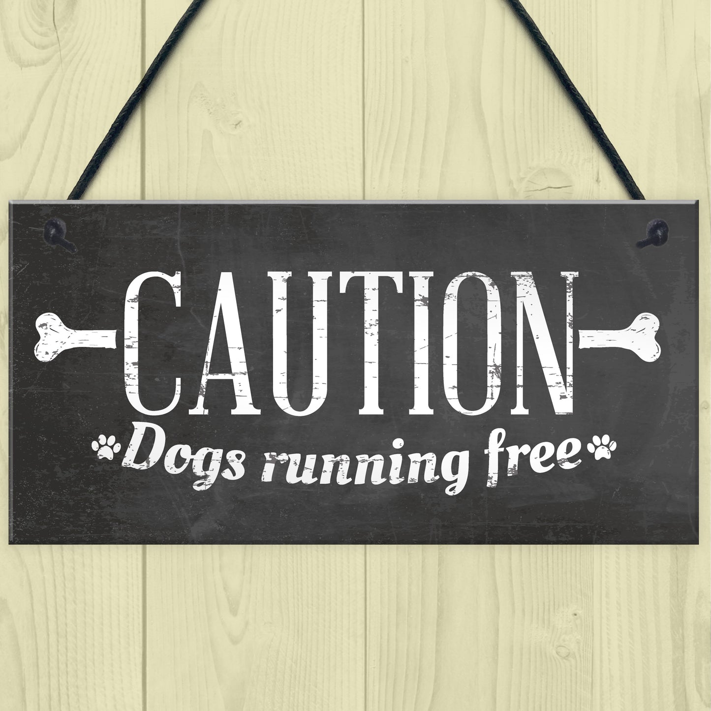 Caution Dogs Running Free Dog Warning Sign Security Garden