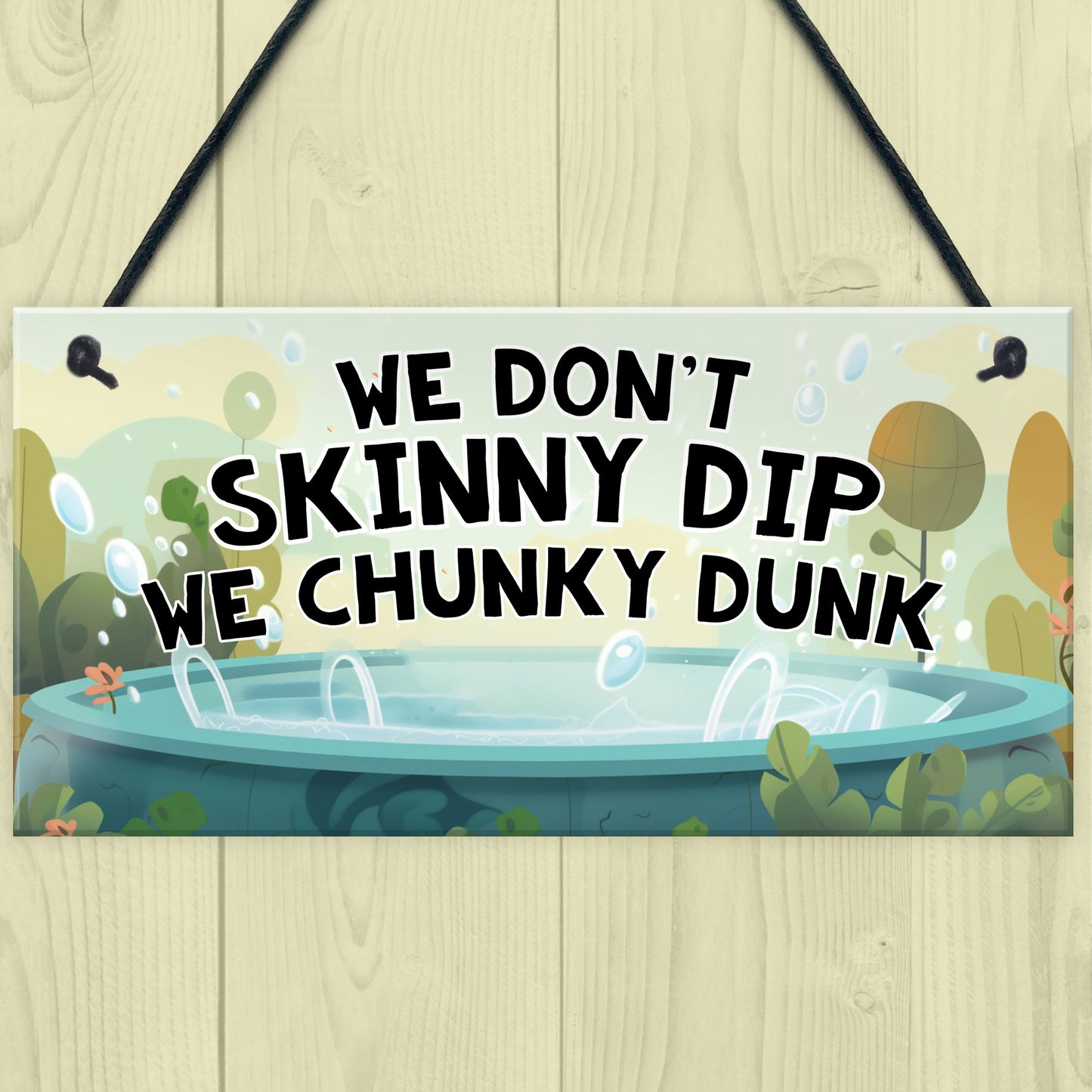 Funny Hot Tub Novelty Sign Hot Tub Decor Plaques Garden Wall