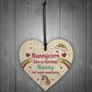 Gift For Nanny Birthday Christmas Wood Heart Unicorn Sign Gift