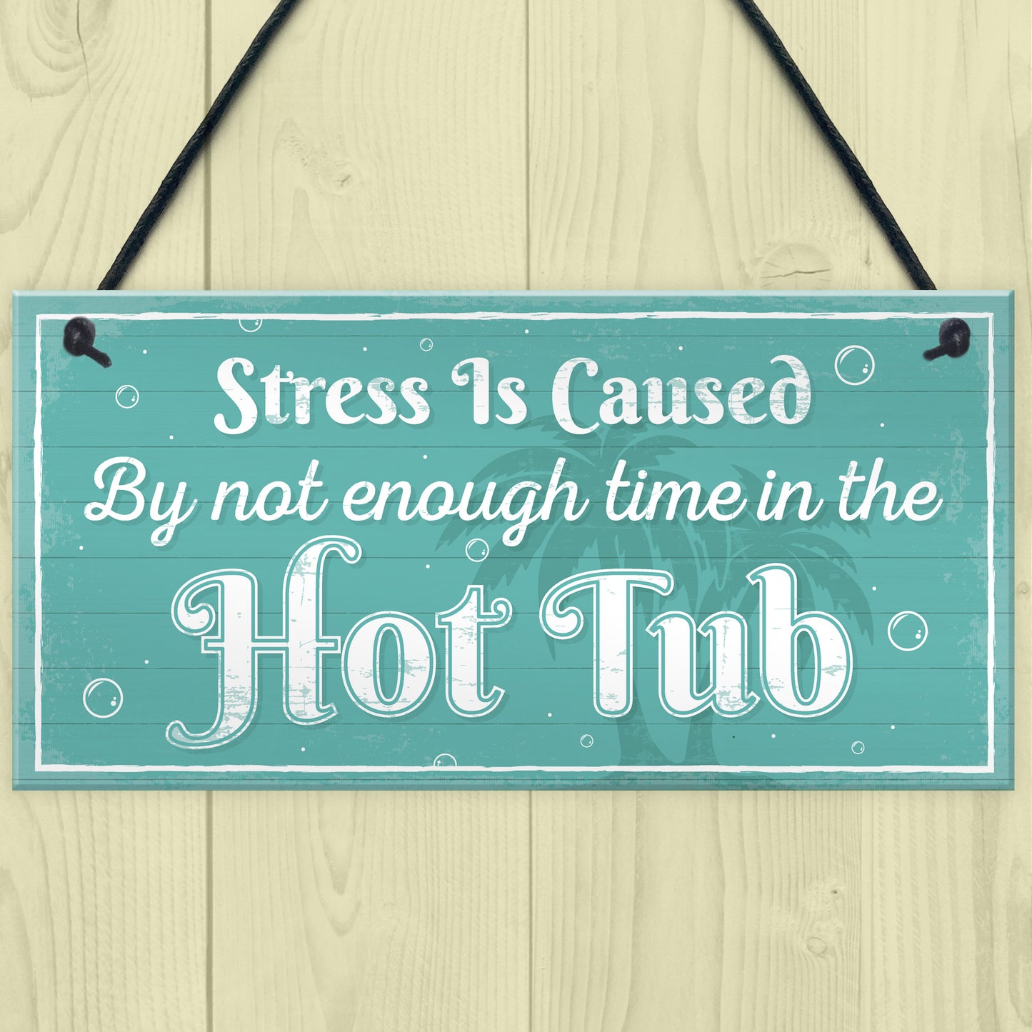 Novelty Hot Tub Welcome Plaque Garden Sign Home Door Wall Gift