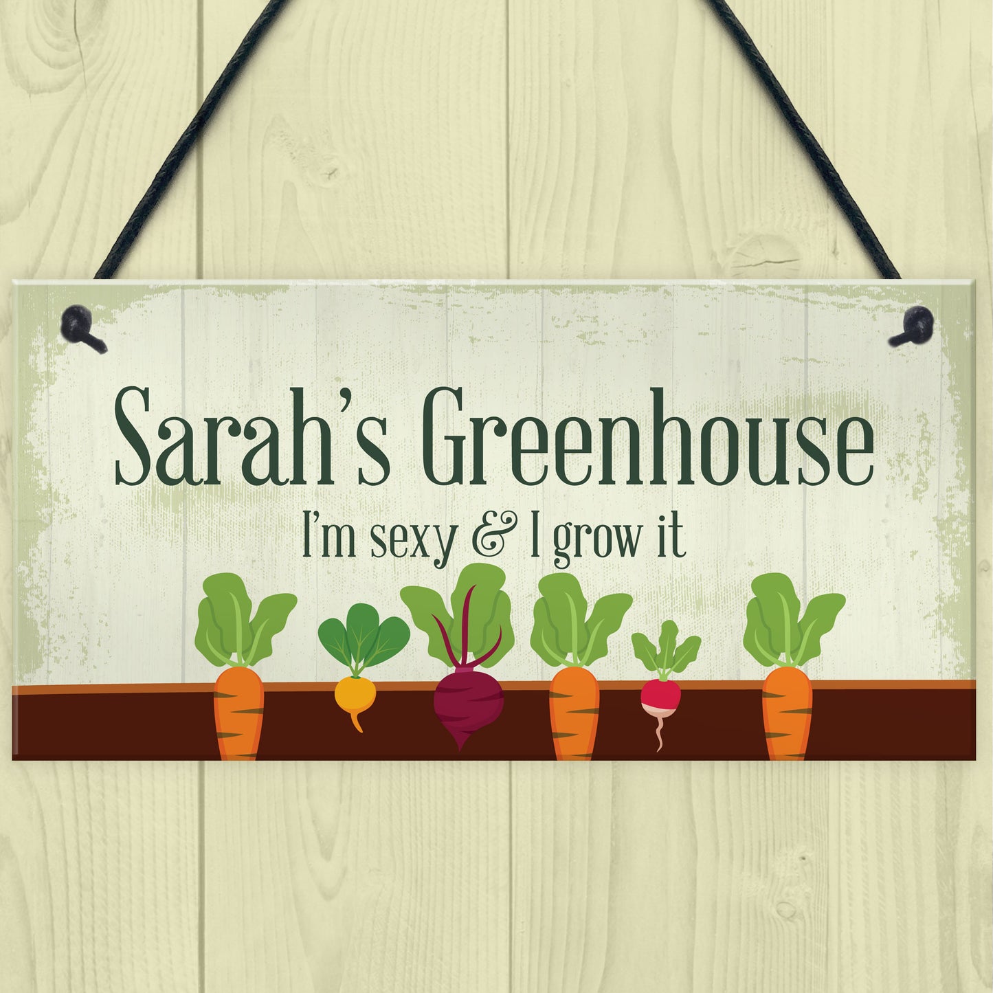 Personalised Greenhouse Sign Shed Plaque Outdoor Sign Funny