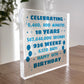 18th Birthday Gift For Son Brother Freestanding Acrylic Block