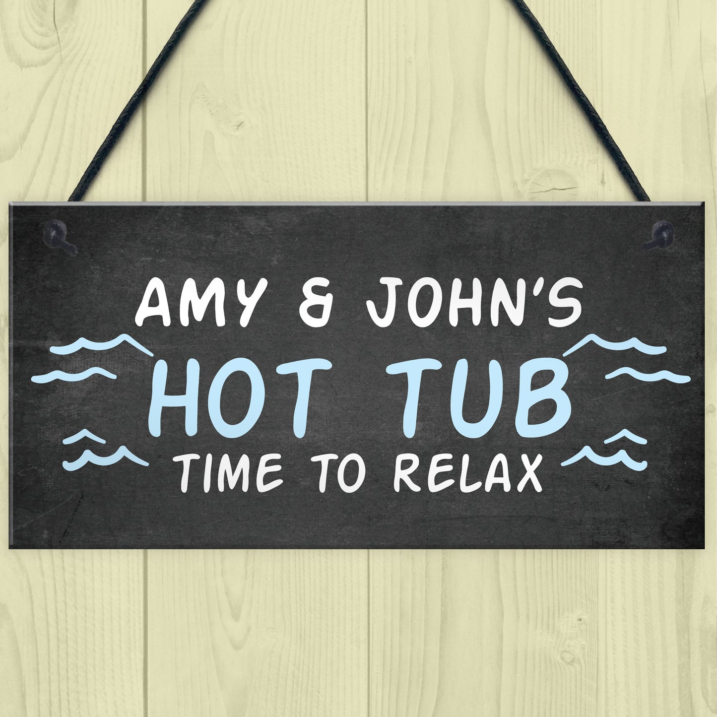 Hot Tub Hanging Sign Novelty Garden Plaque Shed Jacuzzi Pool