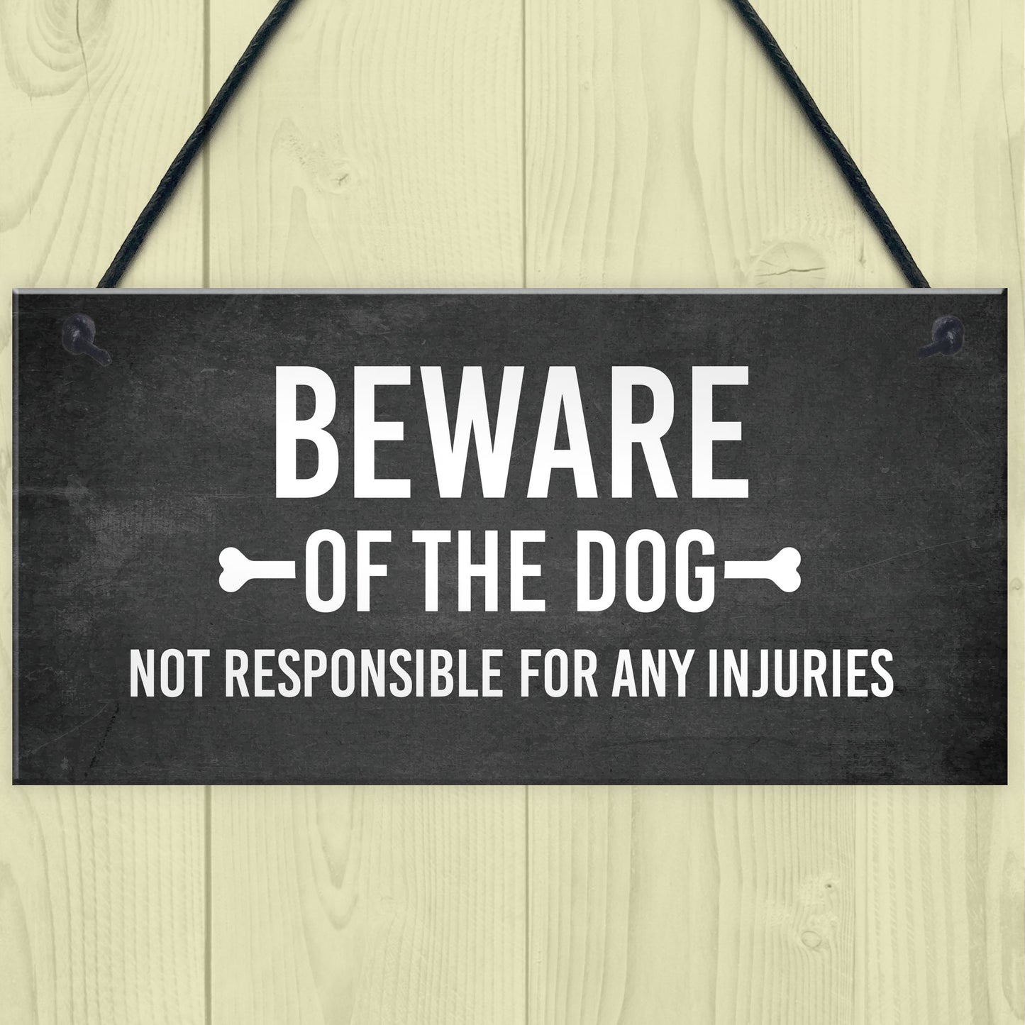 Funny Beware Of The Dog Sign Hanging Plaque Garden Shed Fence