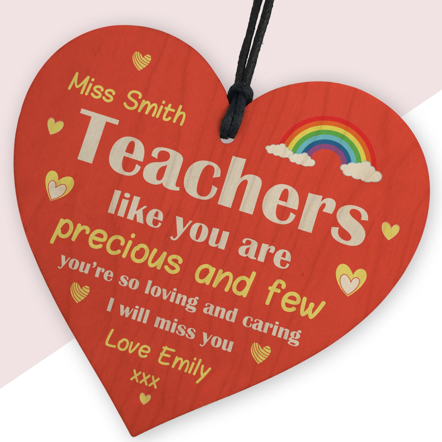 Personalised Leaving Gift For Teacher Precious And Few Thank You