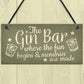 Bar Sign Novelty Hanging Home Gin Bar Pub Plaque Funny Man Cave