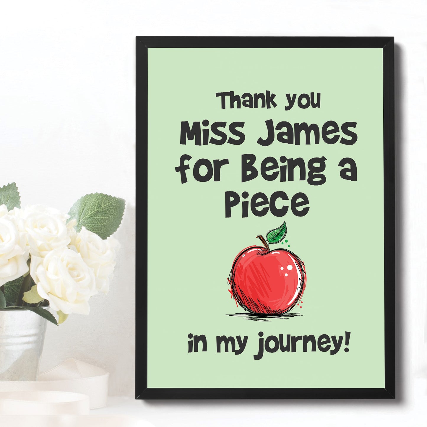 Framed Teacher Print Thank You Gift For Teacher Assistant