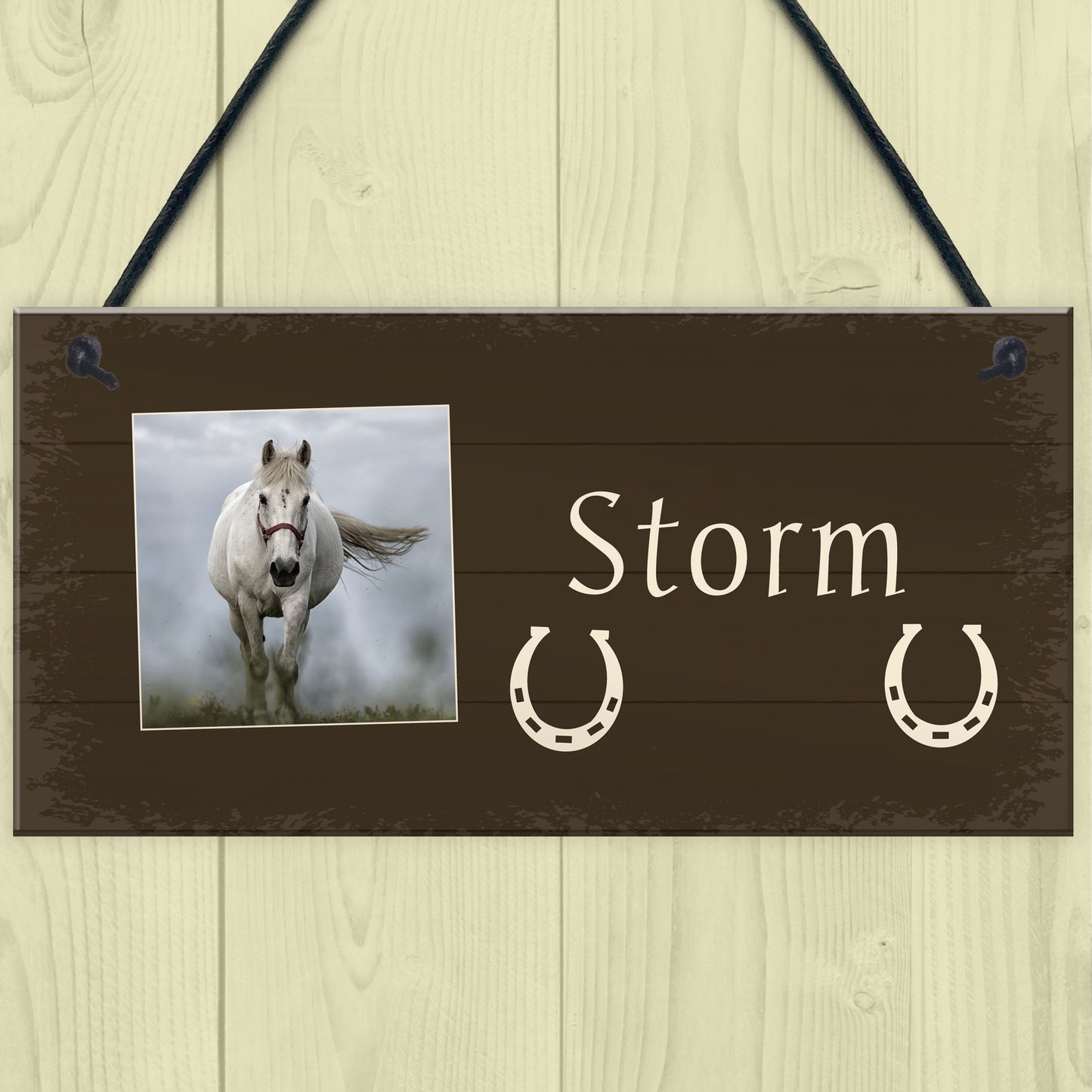 Shabby Chic Stable Sign PERSONALISED Horse Lover Gift